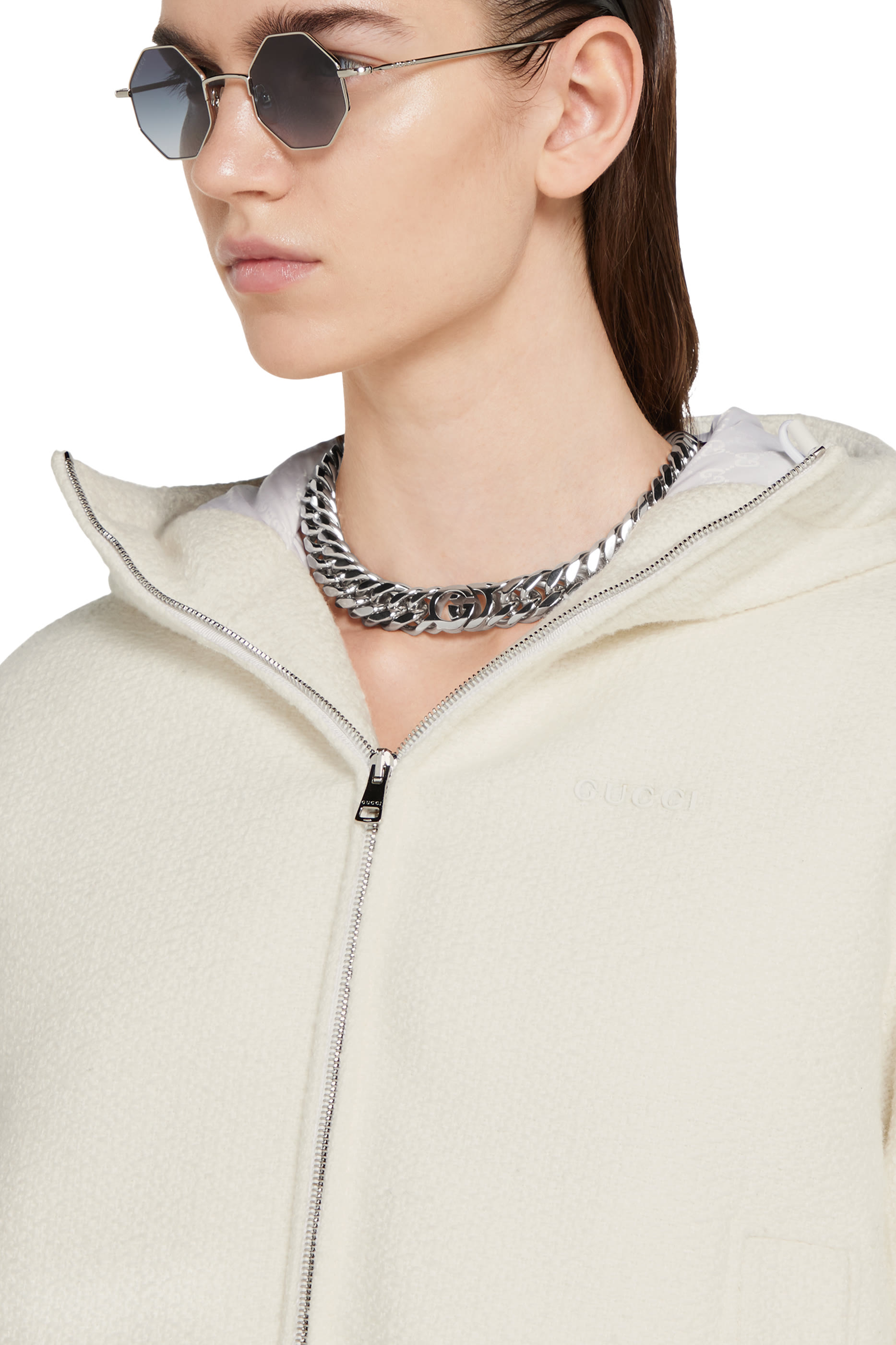 Logo Wool Bouclé Jacket