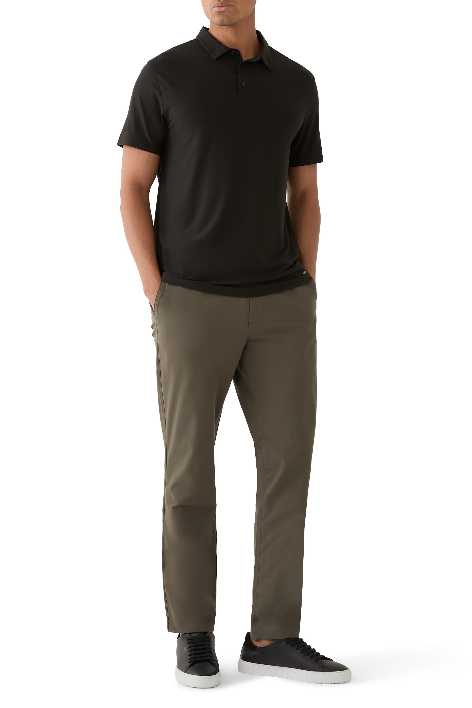 قميص بولو ستراتو قماش معالج