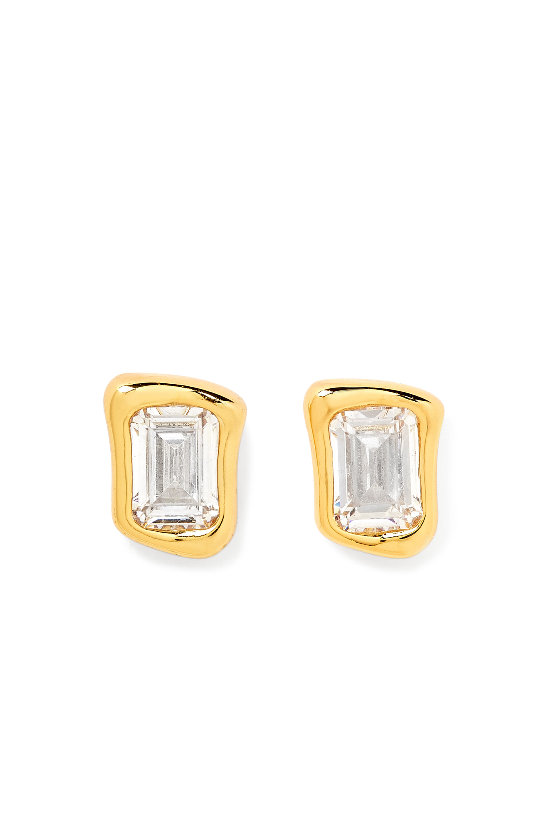 أقراط مولتن بأحجار زجاجية