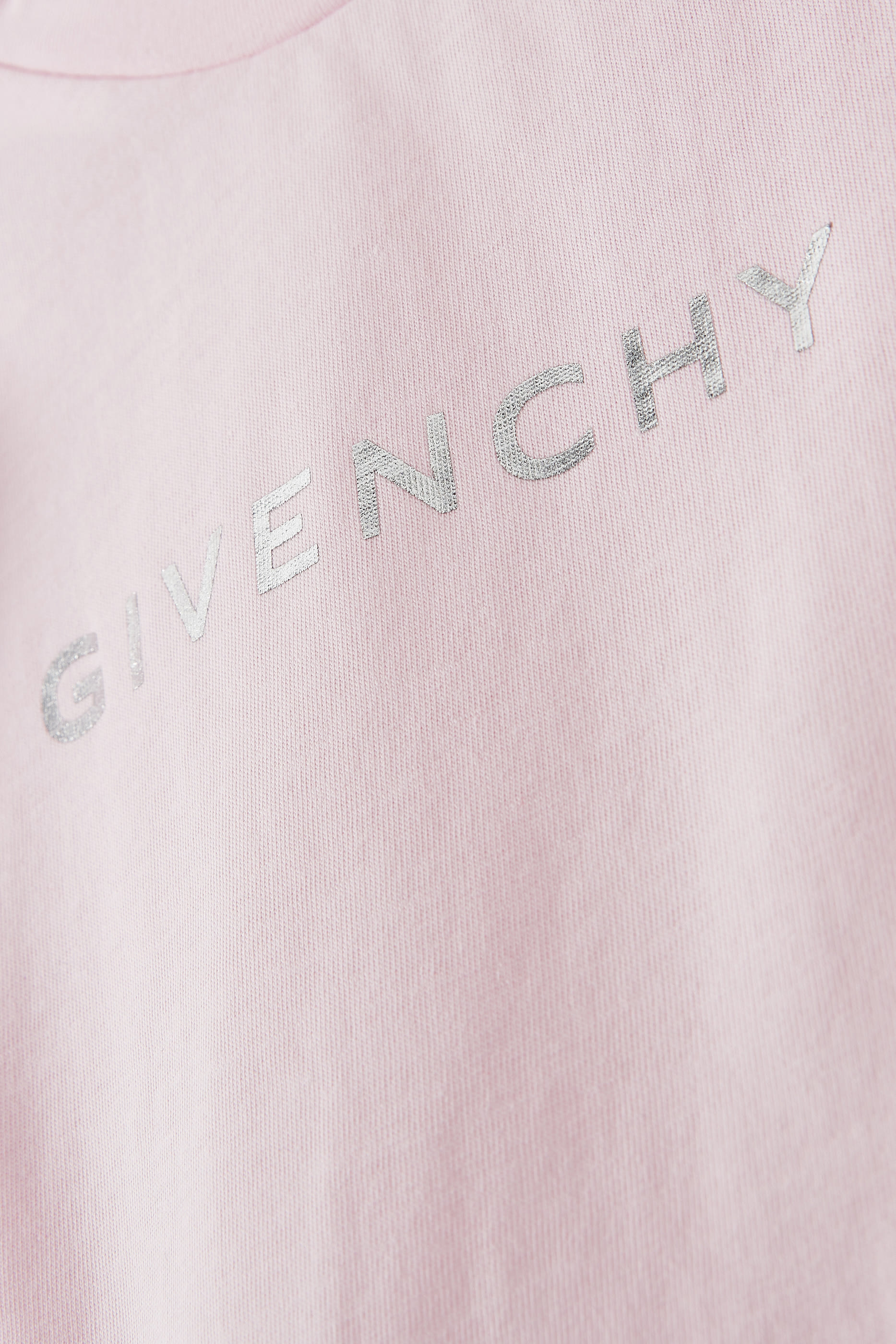 تيشيرت بأكمام منفوخة وطبعة شعار الماركة للأطفال