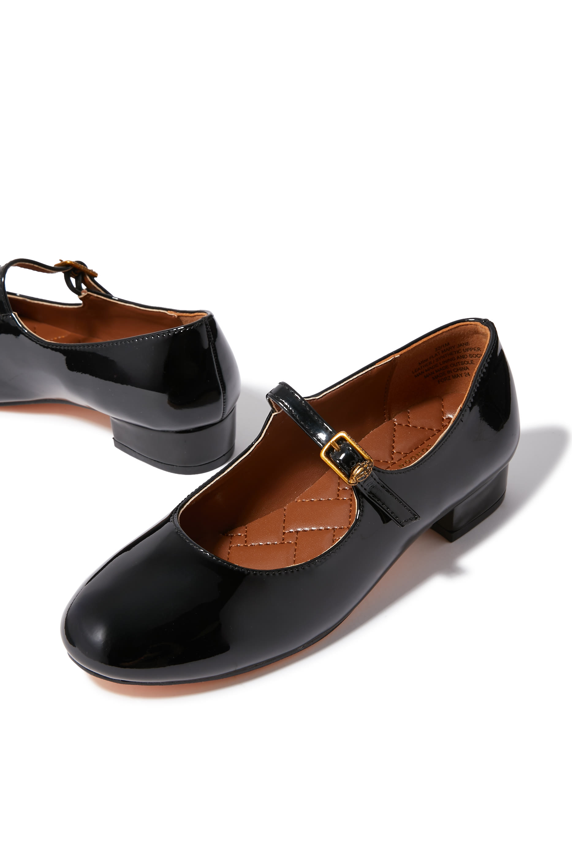 حذاء ماري جين بكعب مسطح صغير للأطفال