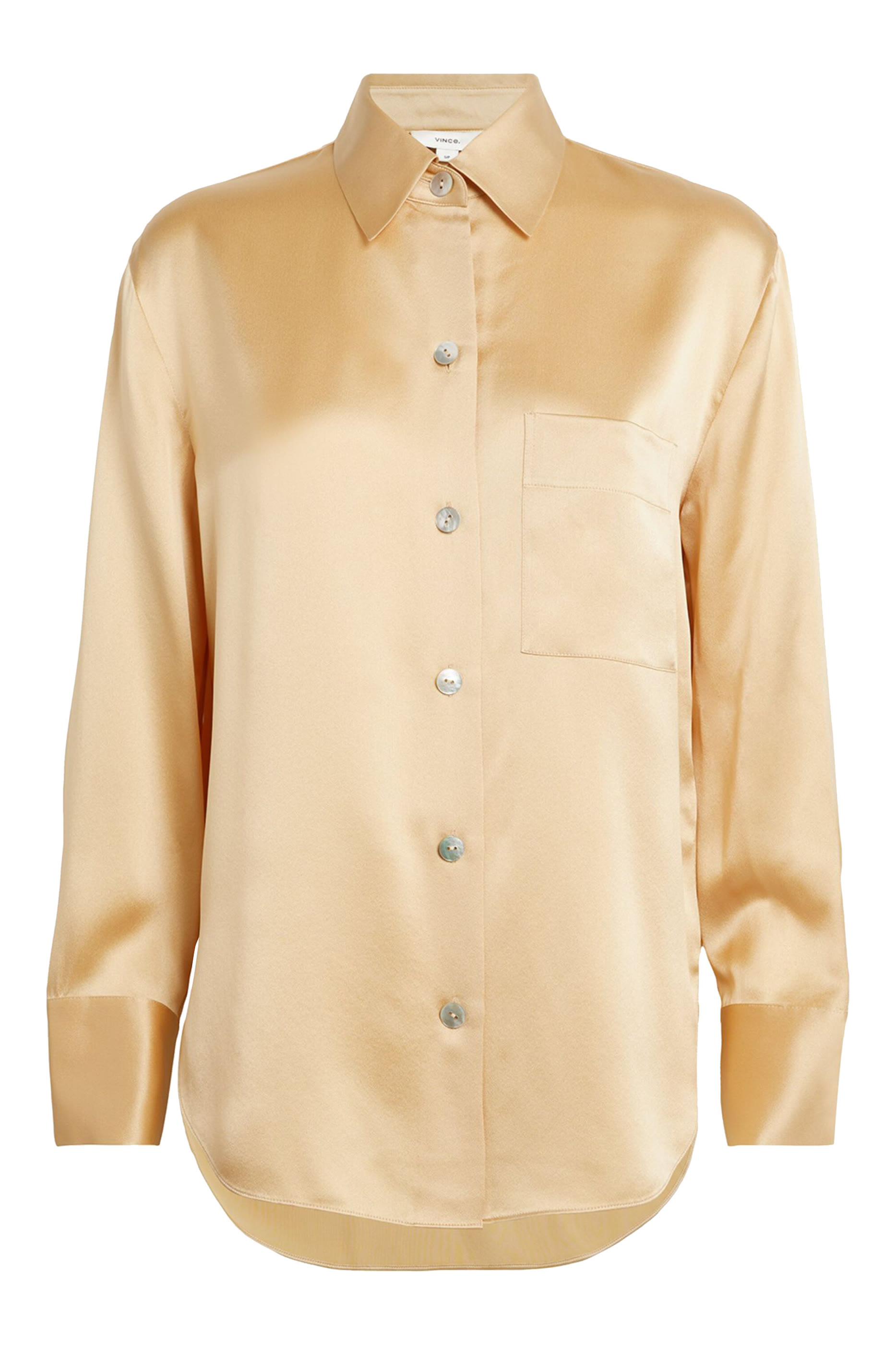 بلوزة بأكمام طويلة حرير