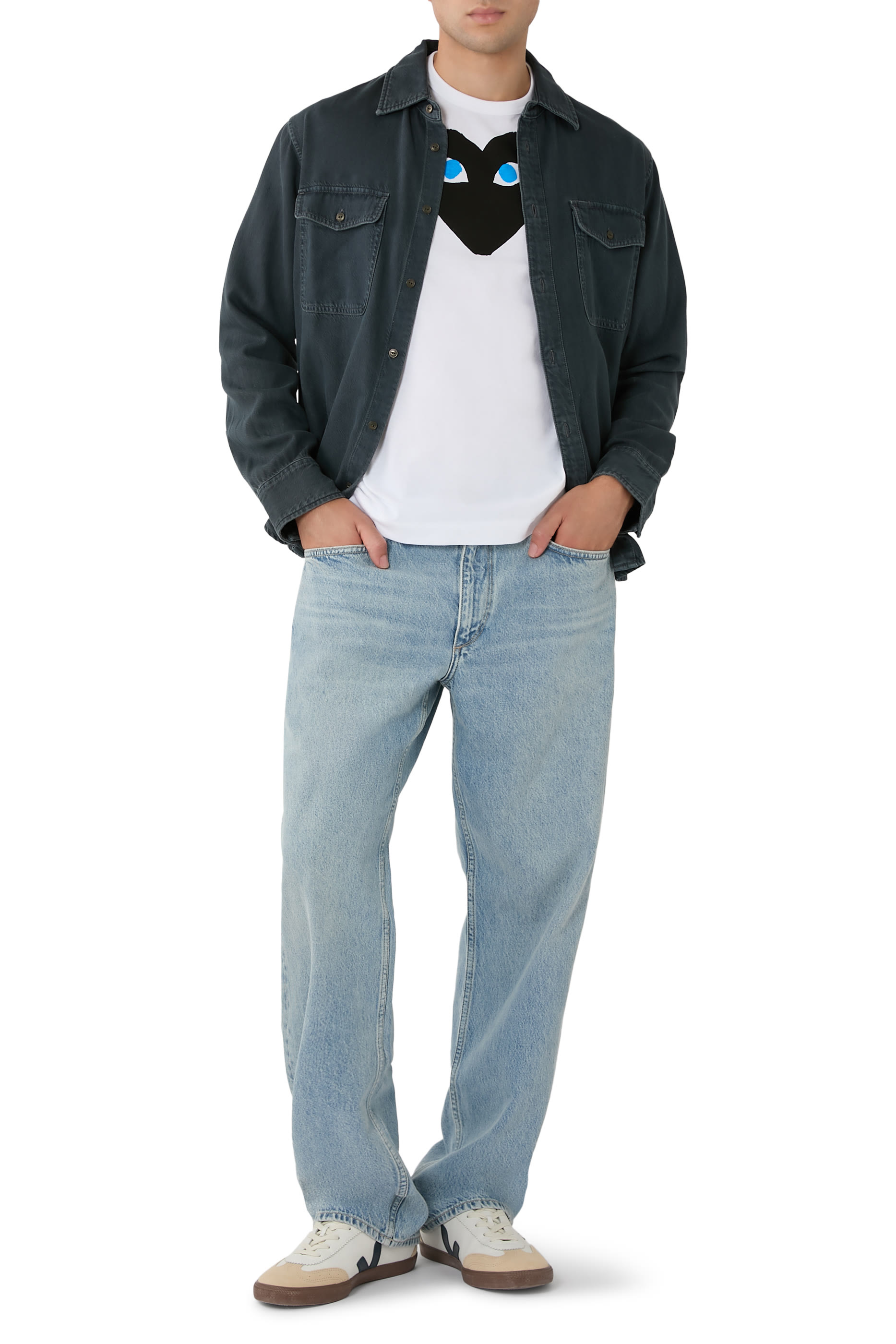 تيشيرت مزين بقلب كبير