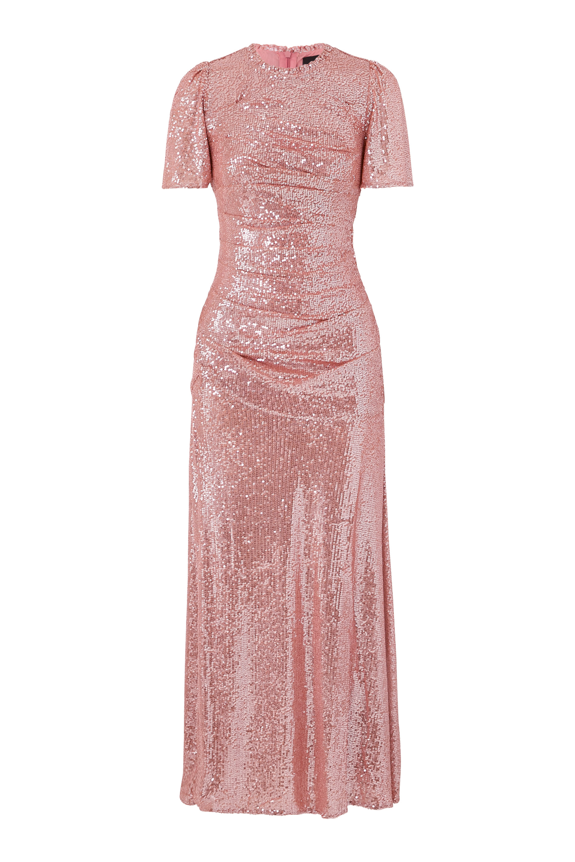 فستان سهرة فالنتينا بياقة مستديرة