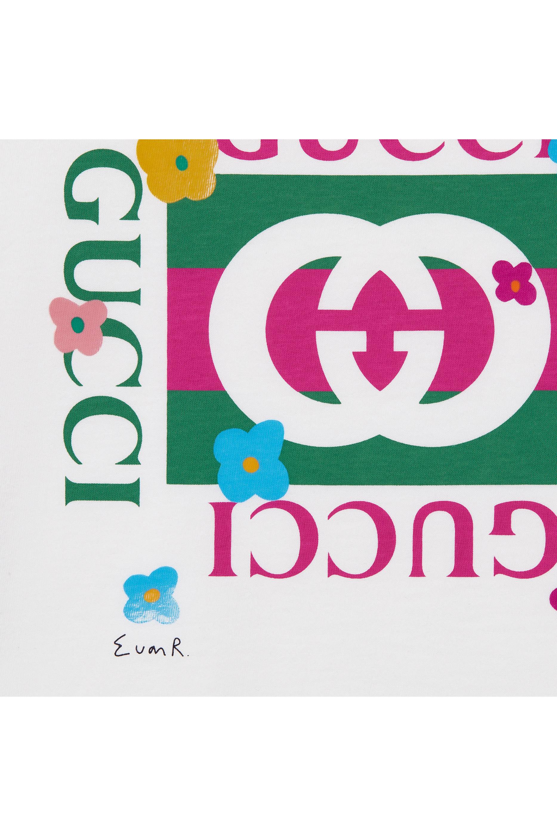 تيشيرت مزين بشعار الماركة قطن للأطفال