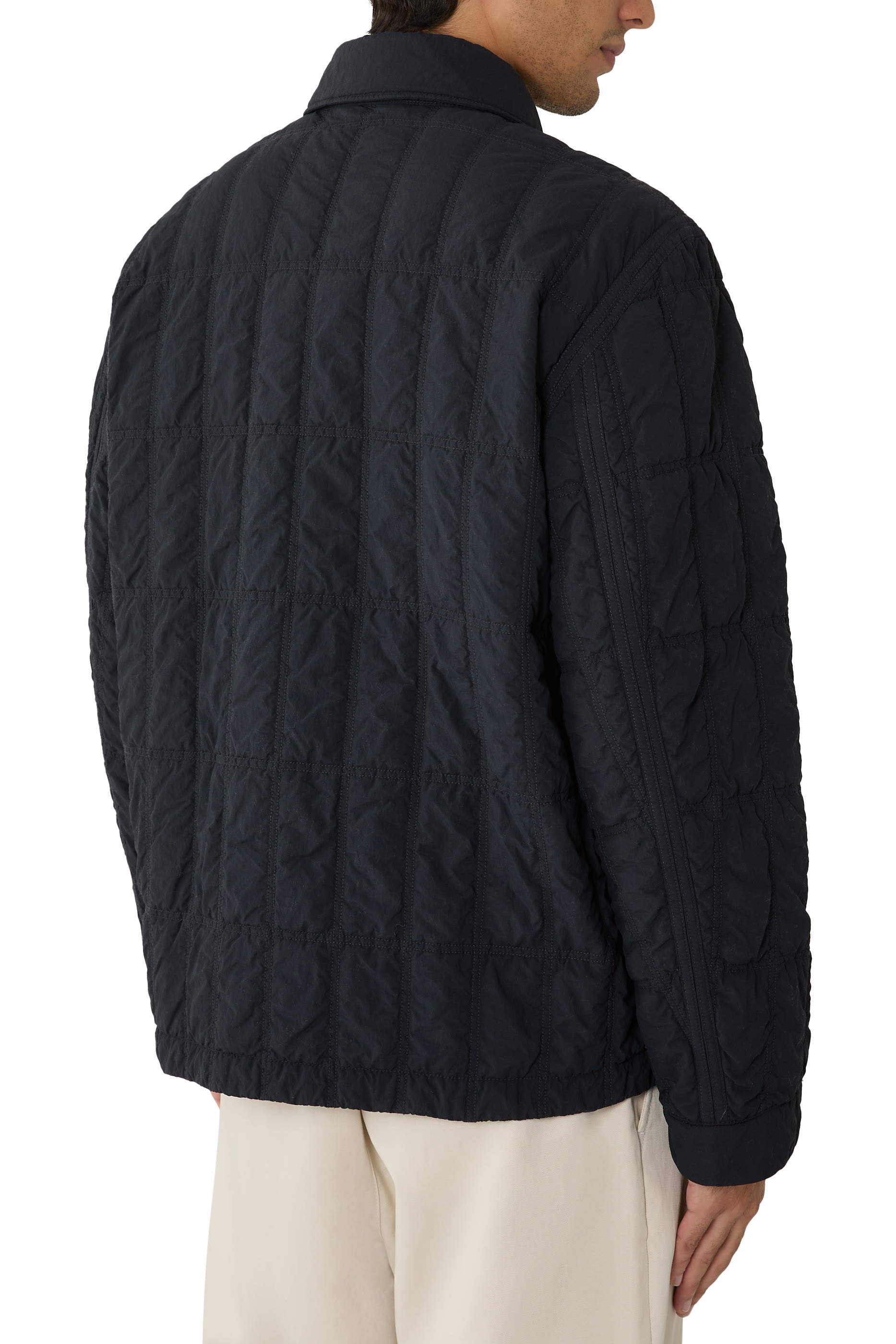 Logo Ghost Quilted Jacket