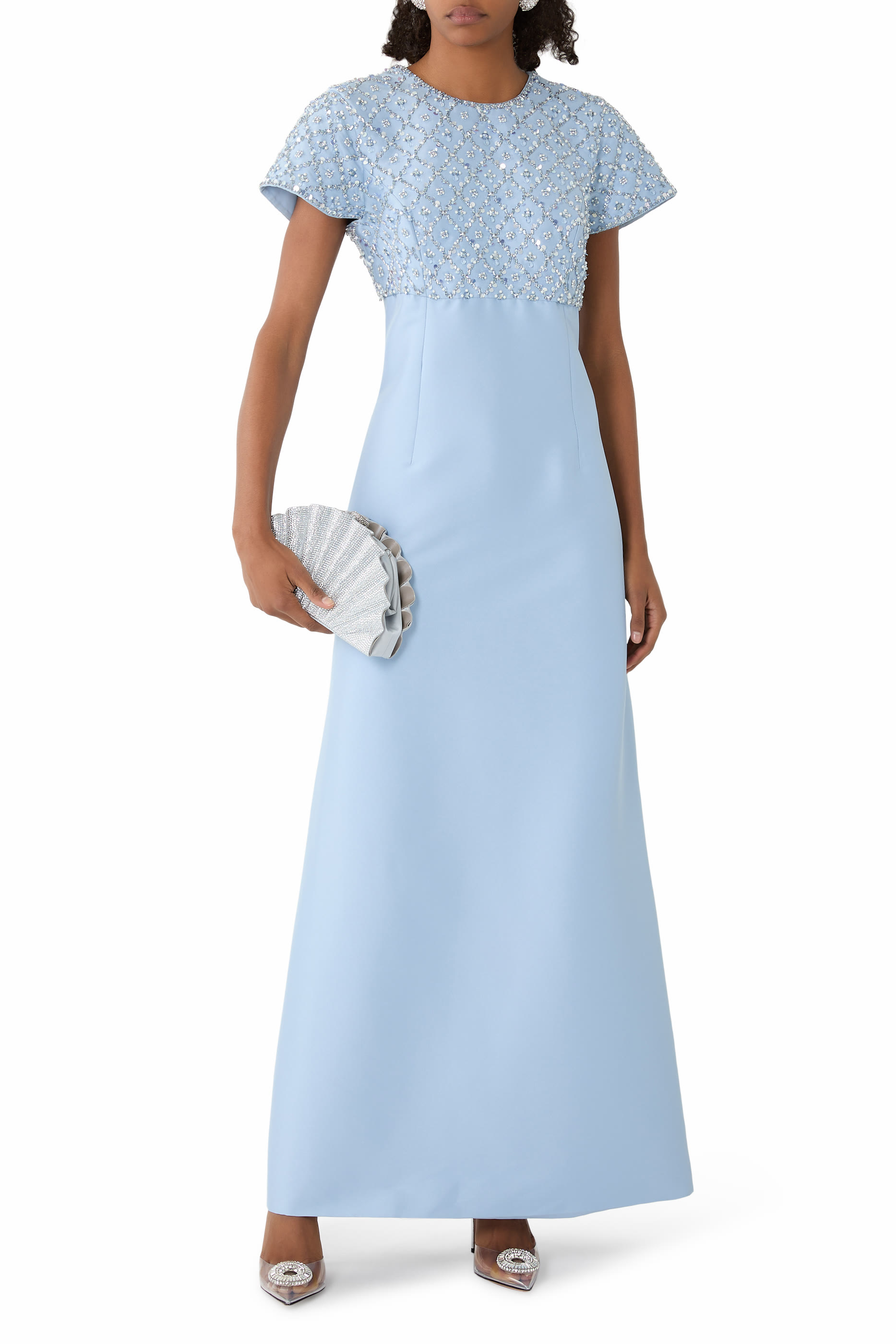 فستان سهرة أمستردام بتطريزات