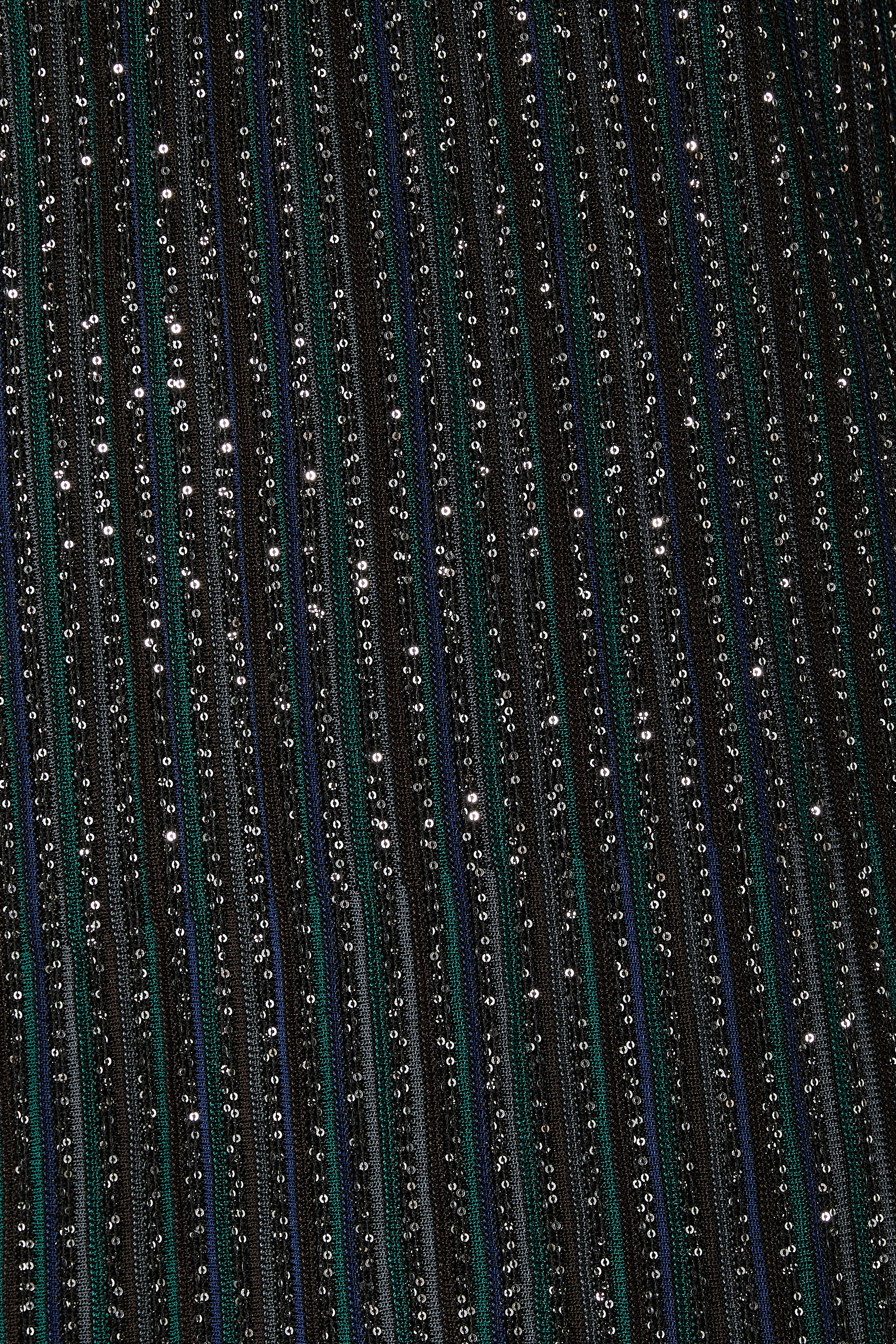 فستان منسوج مطرز جزئيا بترتر