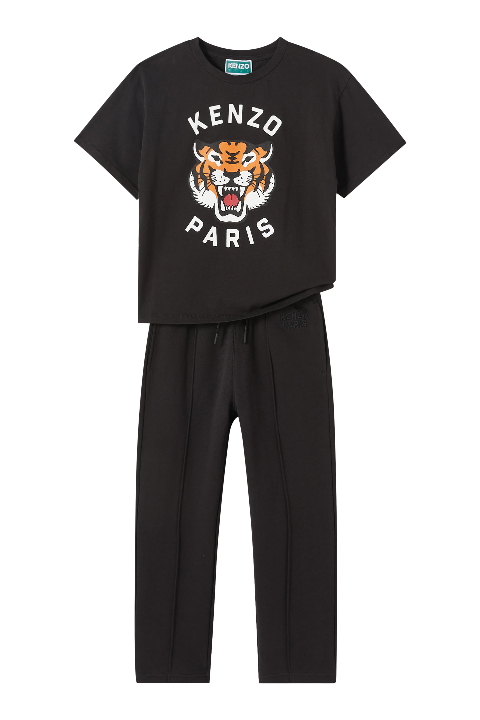 تيشيرت بشعار الماركة قطن للأطفال