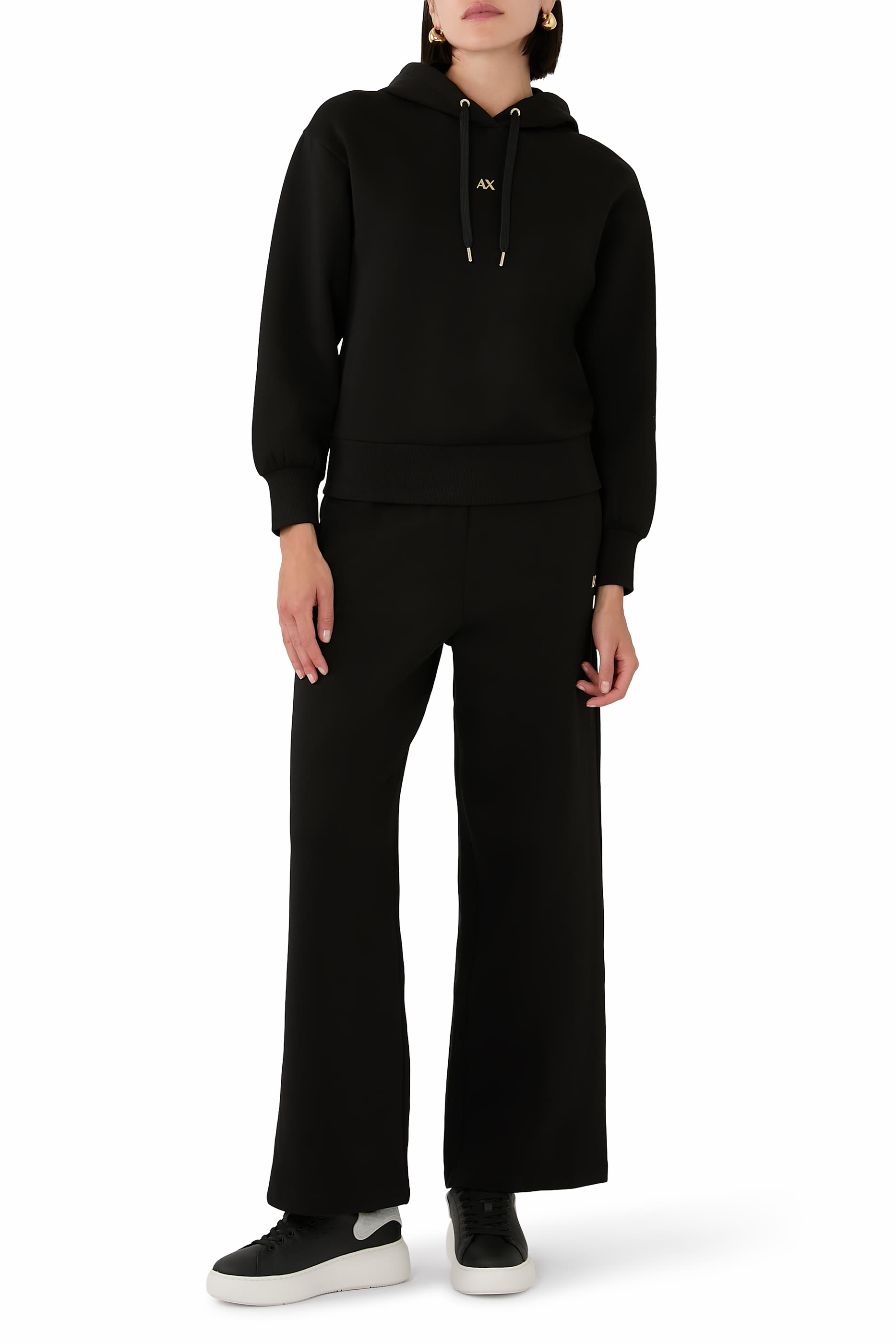 سويت شيرت سالين دي جيرو بتصميم هودي بشعار الماركة