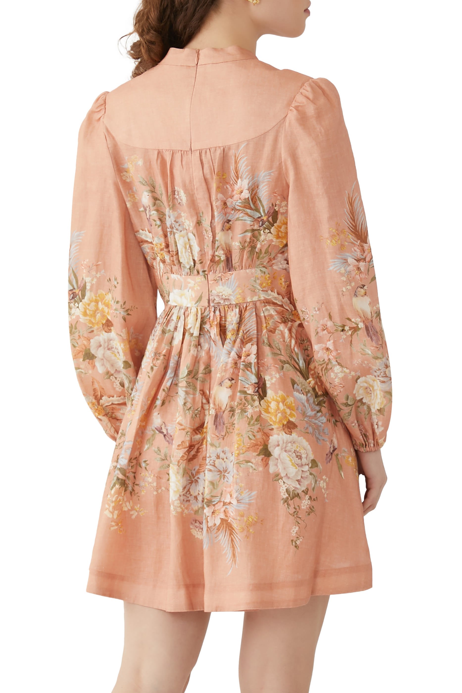 فستان تالو قصير بتصميم منفوخ