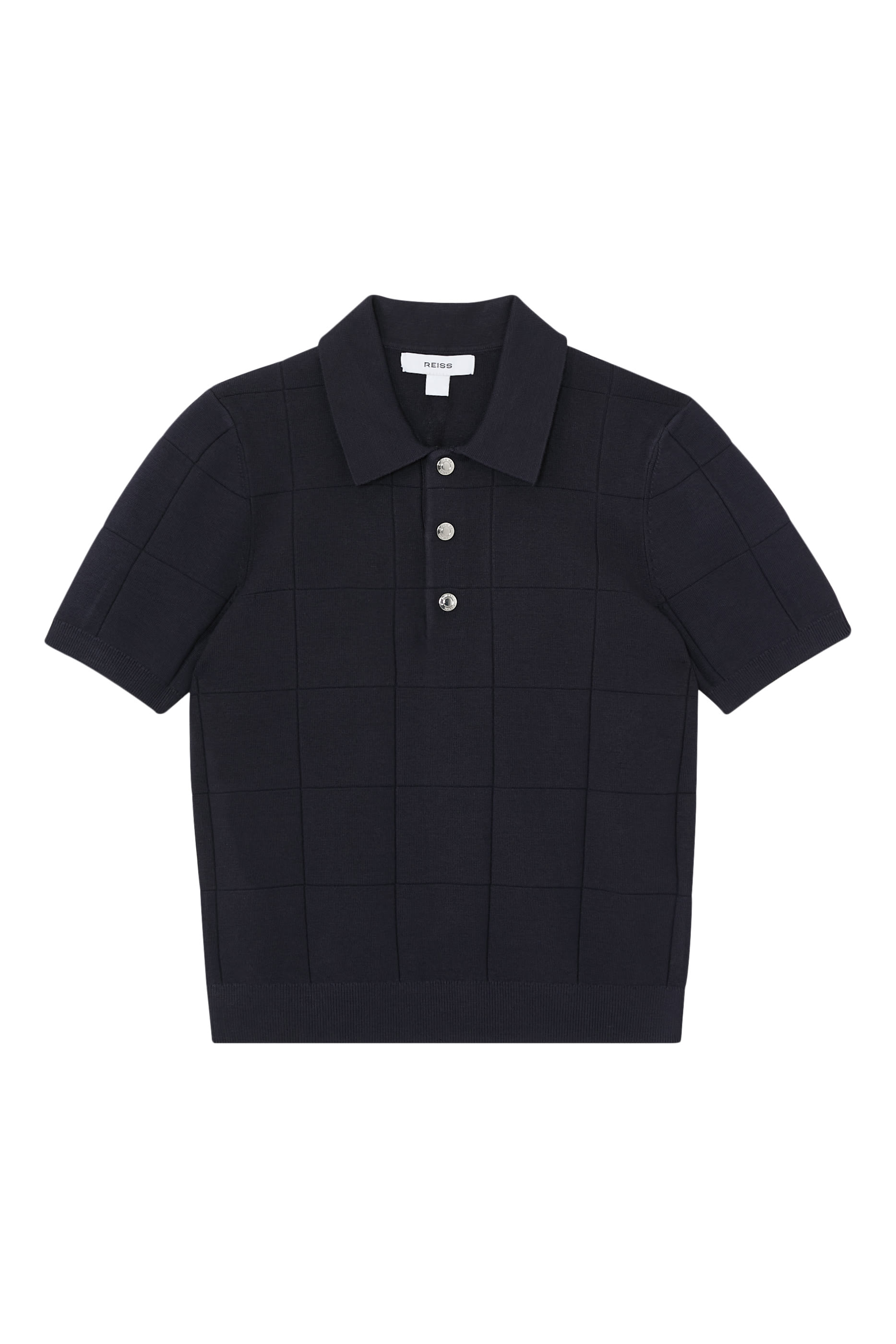 قميص بولو بأزرار كبس وتفاصيل محاكة للأطفال