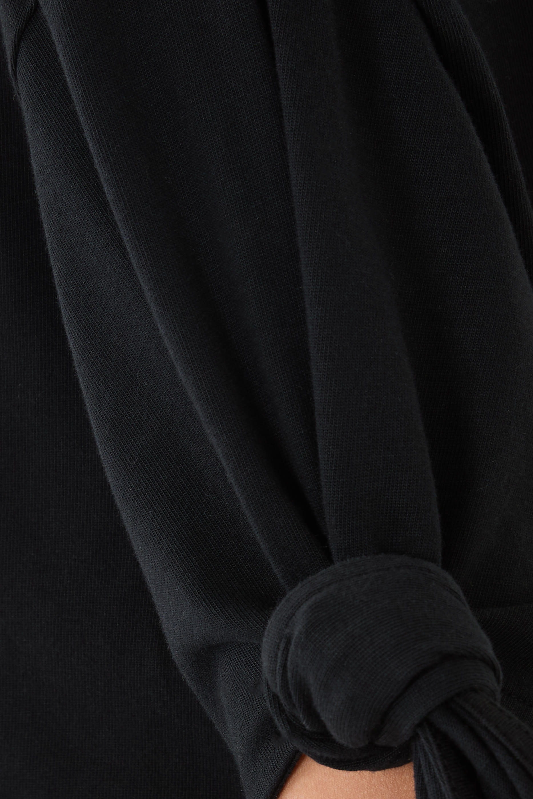 Knotted Sleeve T-Shirt 