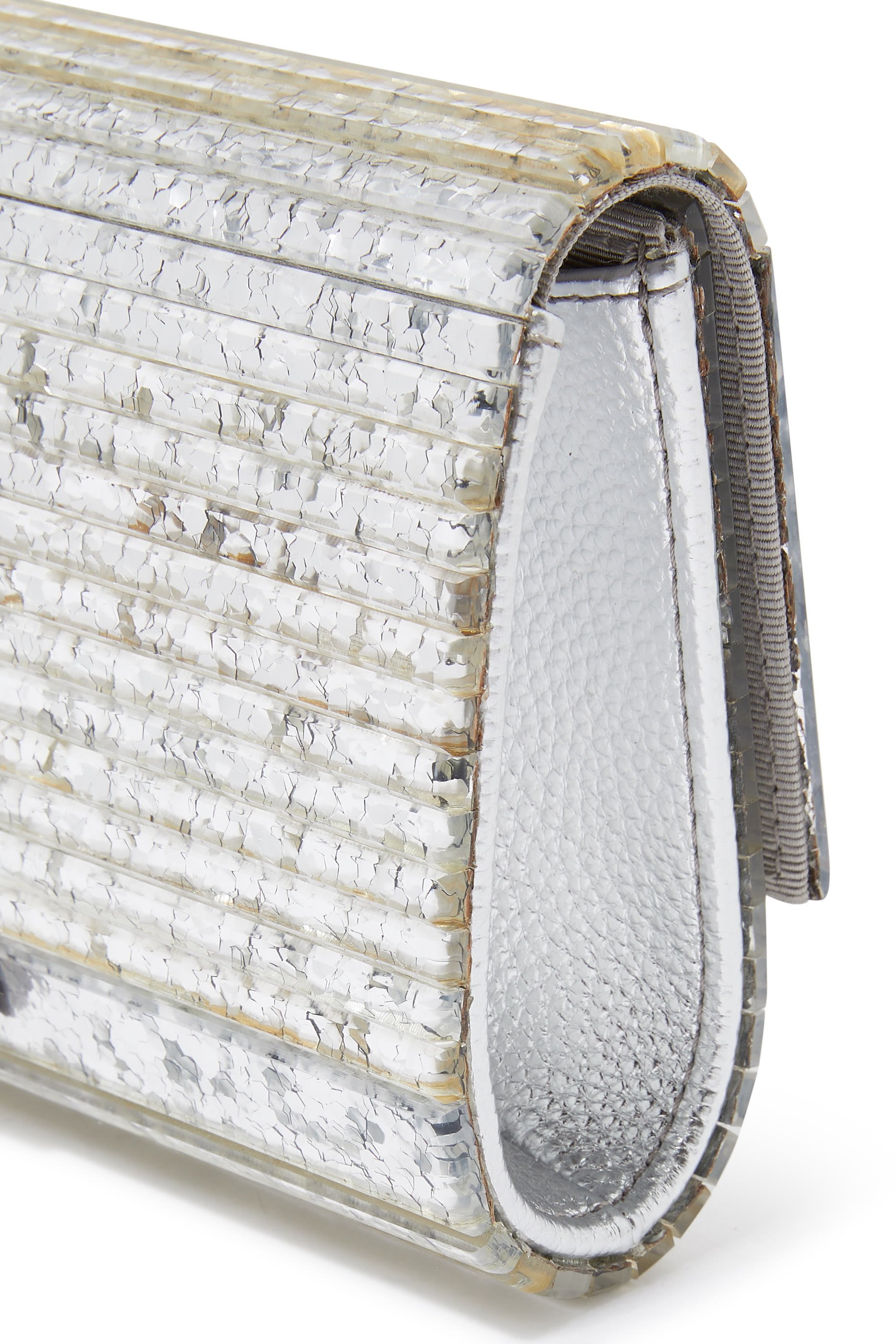 كلاتش بارتي شفاف بتصميم ظرف وحلية نسر