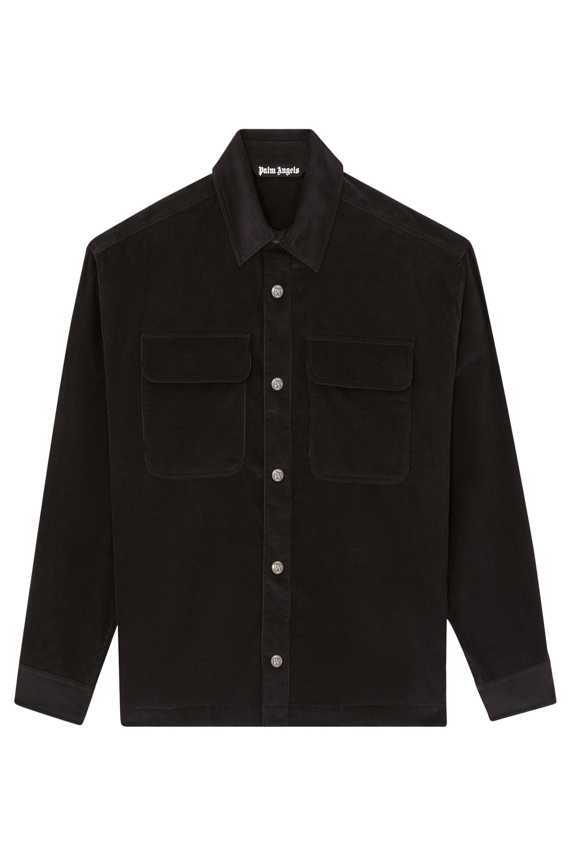 قميص بتصميم جاكيت مزين بشعار الماركة كلاسيكي