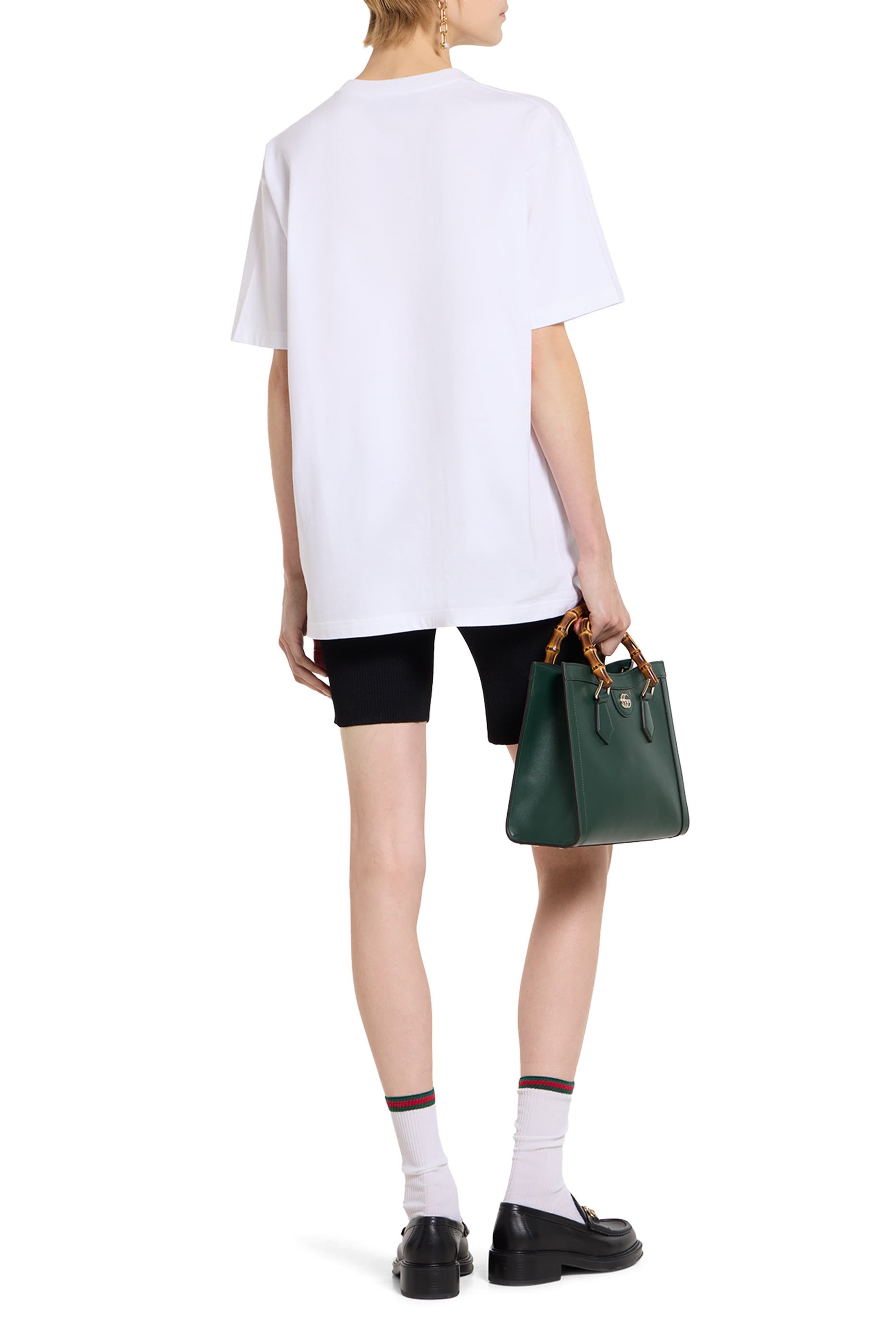 تيشيرت مطرز بشعار الماركة قطن جيرسيه