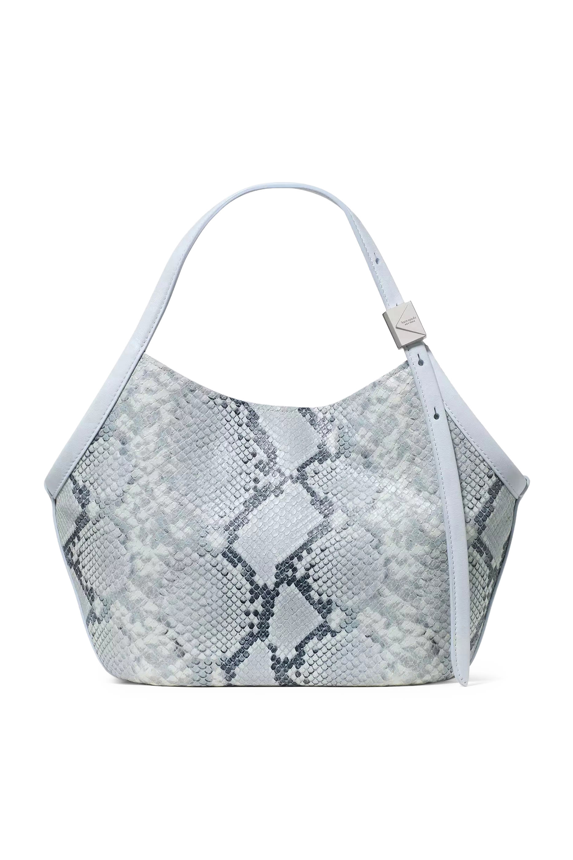 حقيبة يد ديكو صغيرة بنقشة جلد تمساح بتفاصيل زهرة توليب