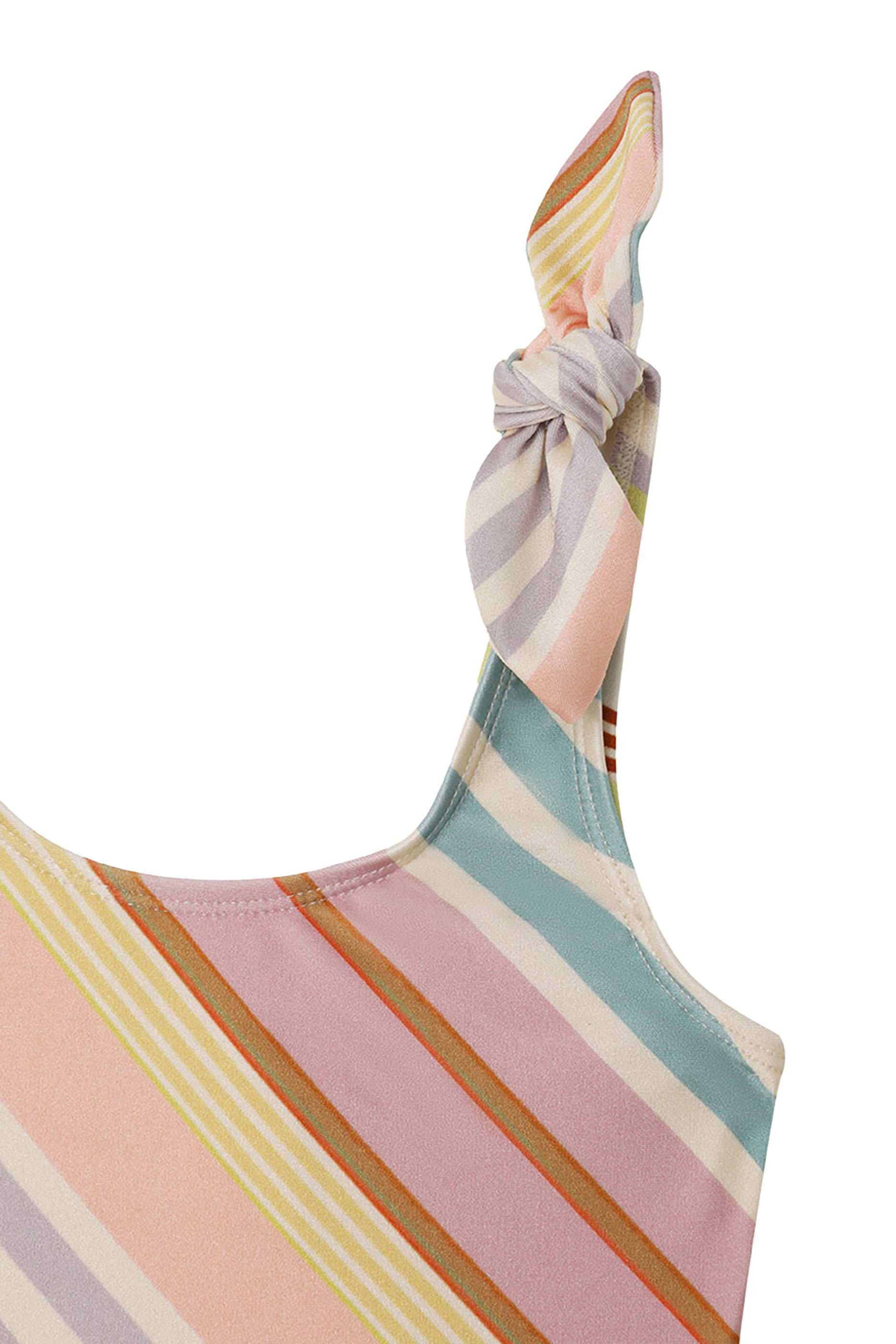 بدلة سباحة هاليداي بتصميم قطعة بربطات فيونكة للأطفال