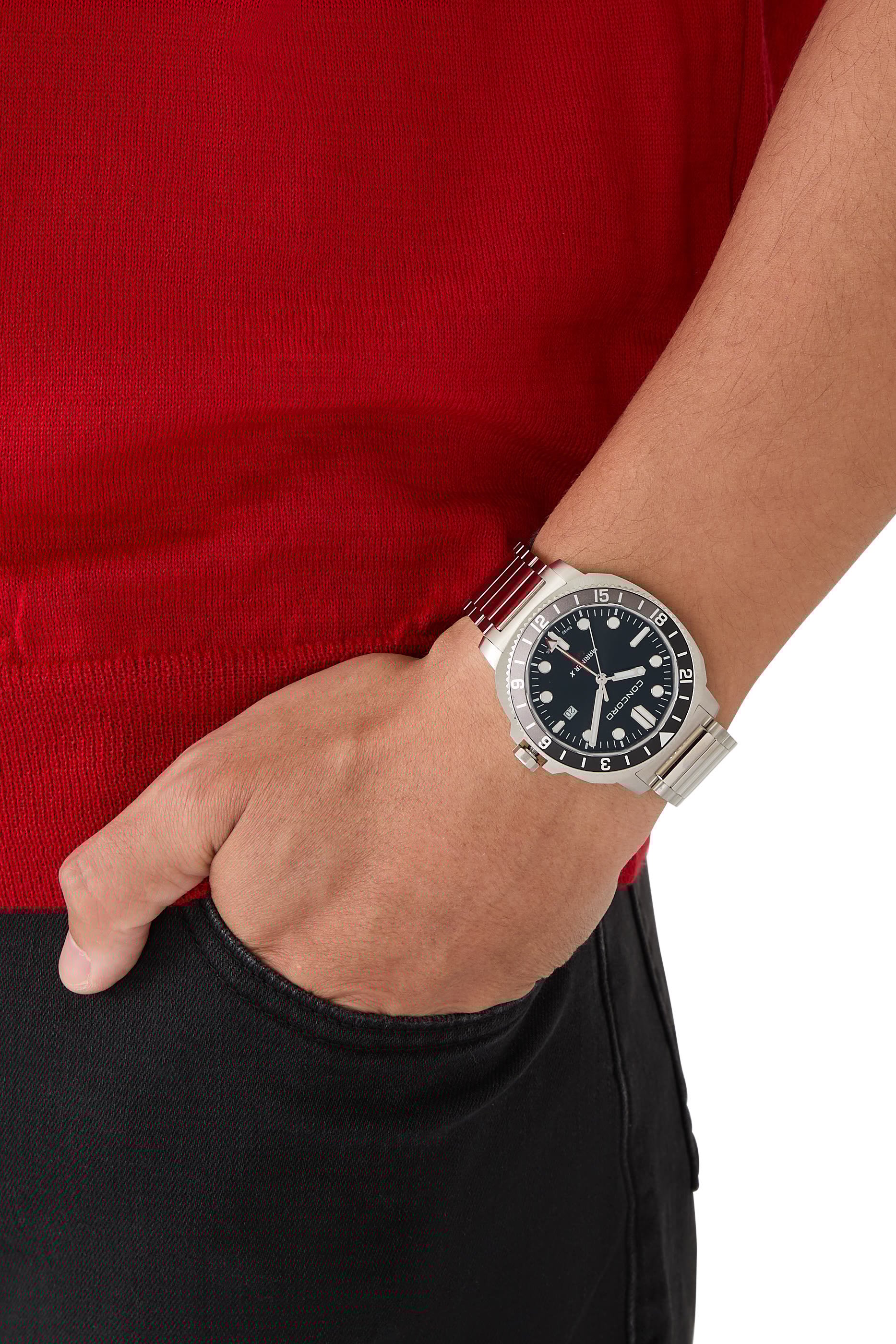 ساعة مارنير إكس جي أم تي كوارتز، ستانلس ستيل