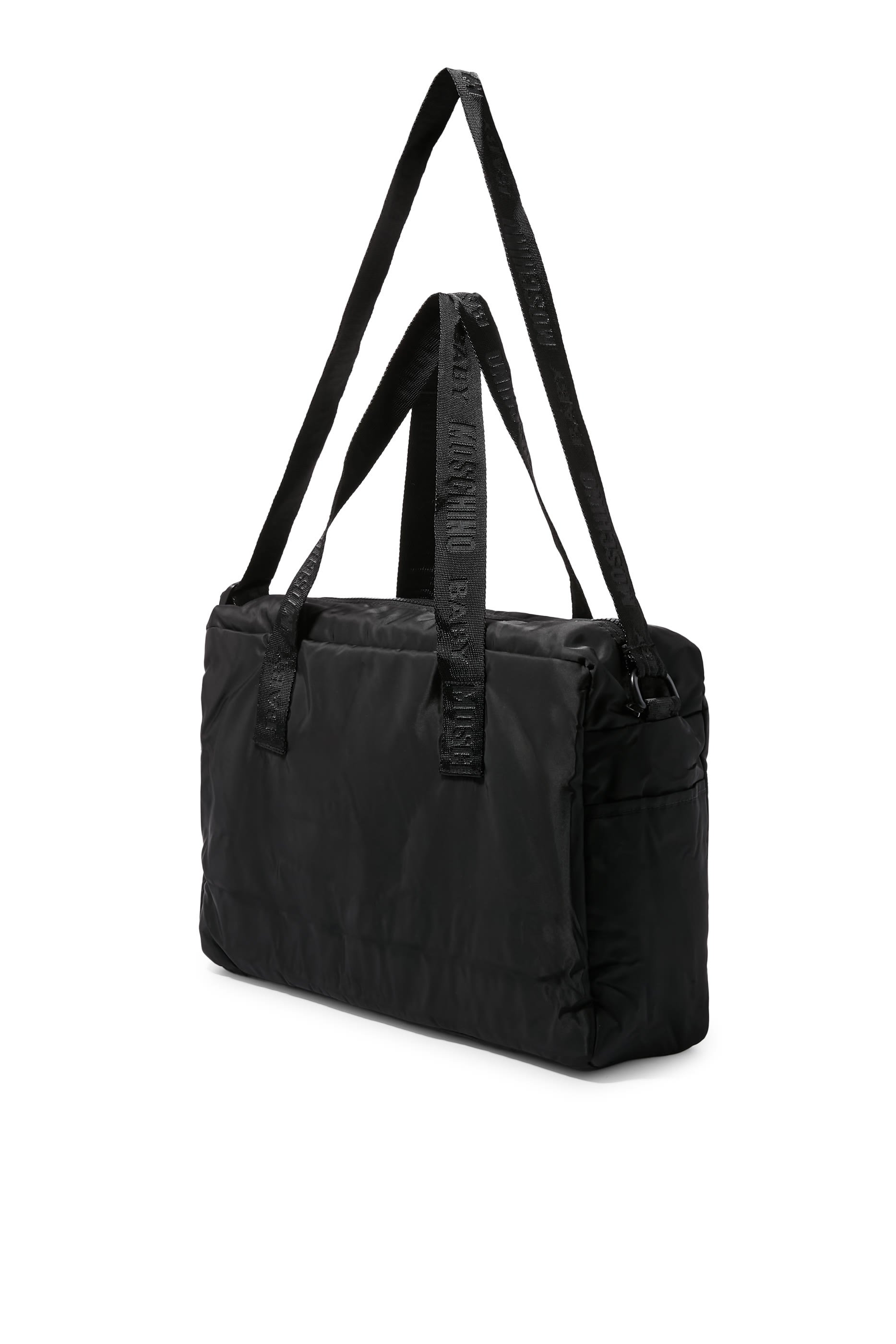 حقيبة أمهات بمفرش تغيير الحفاض مزينة بطبعة الدب تيدي نايلون للأطفال