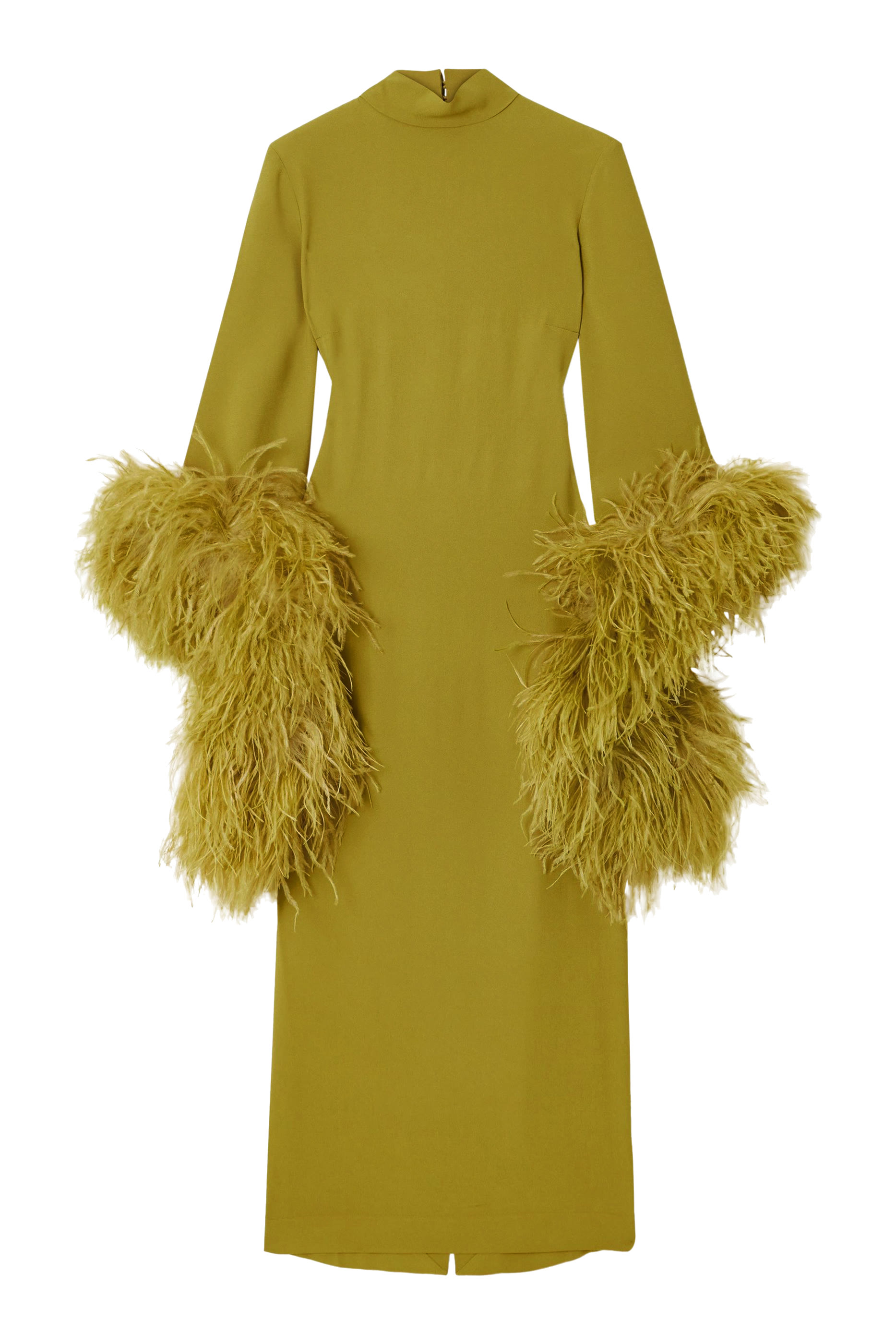 فستان ديل ريو بلون أخضر ليموني