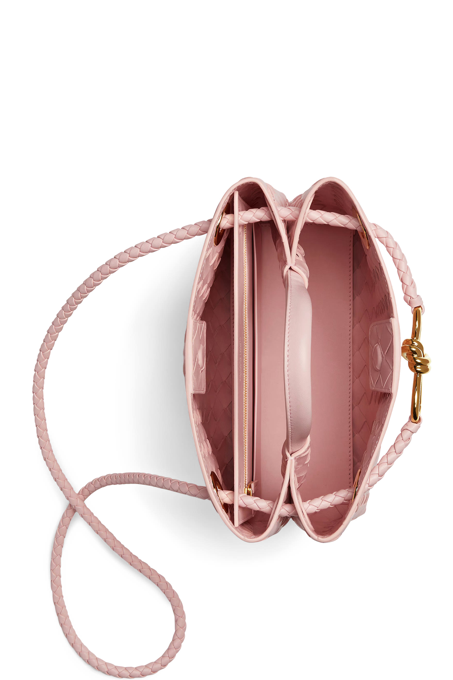 حقيبة أنديامو صغيرة جلد مجدول