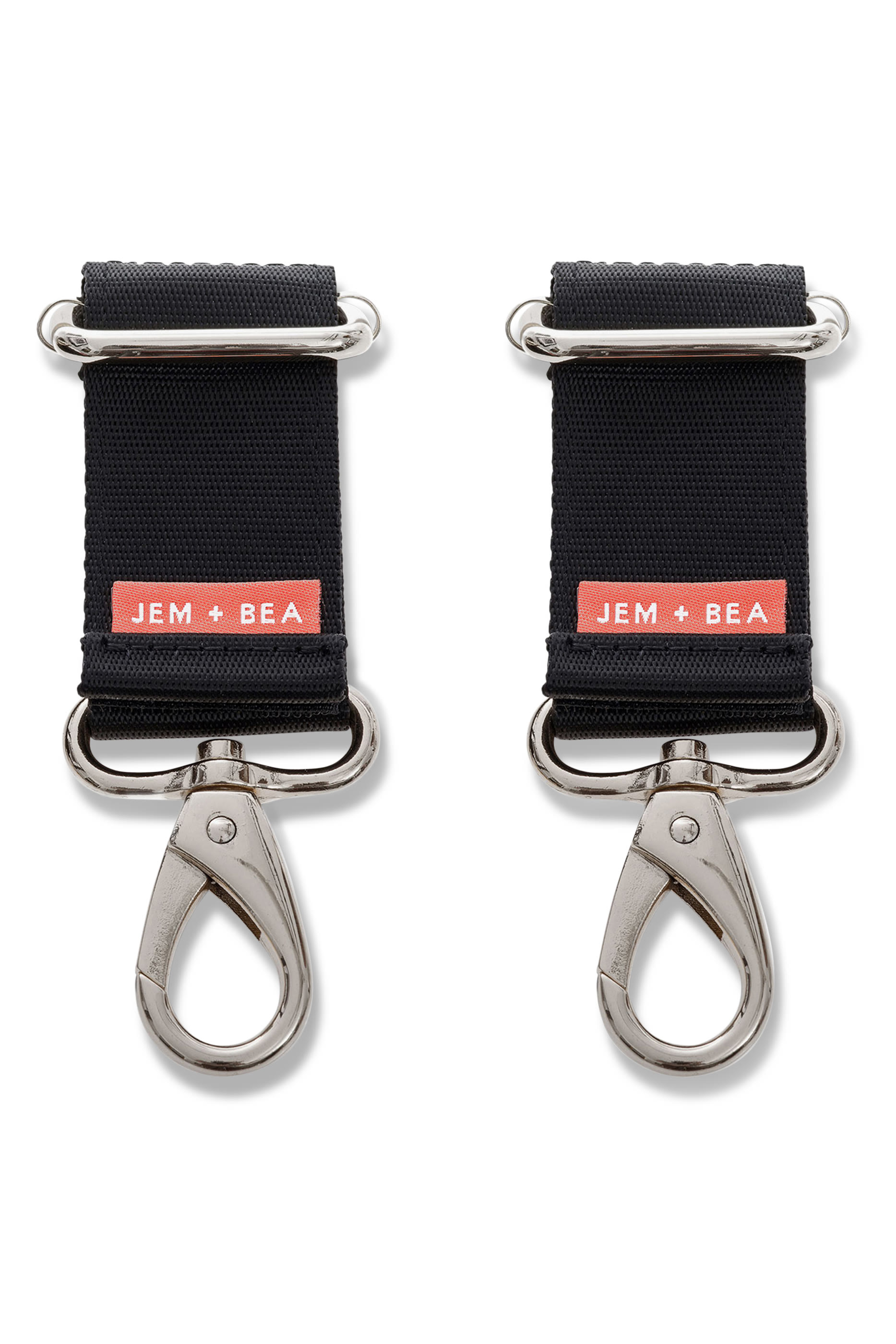 حمالات لعربة الأطفال بمشابك فضية اللون