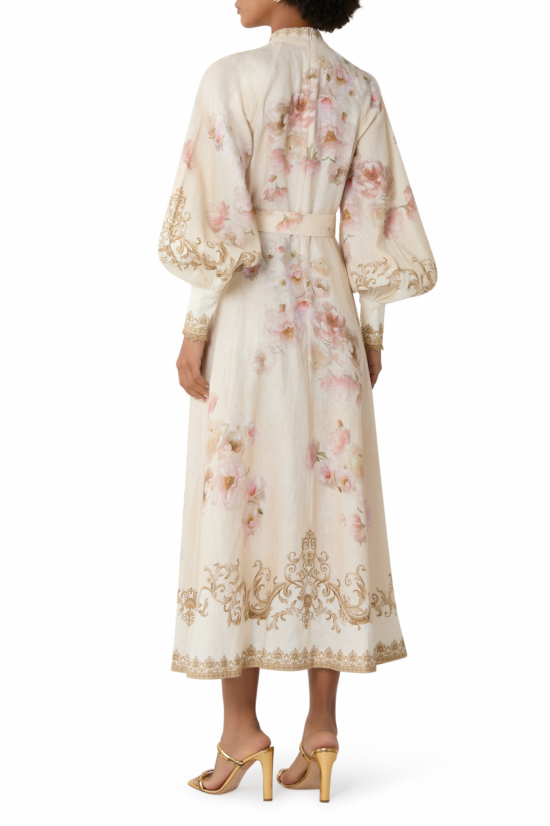 فستان هيبنوتيك متوسط الطول بأزرار