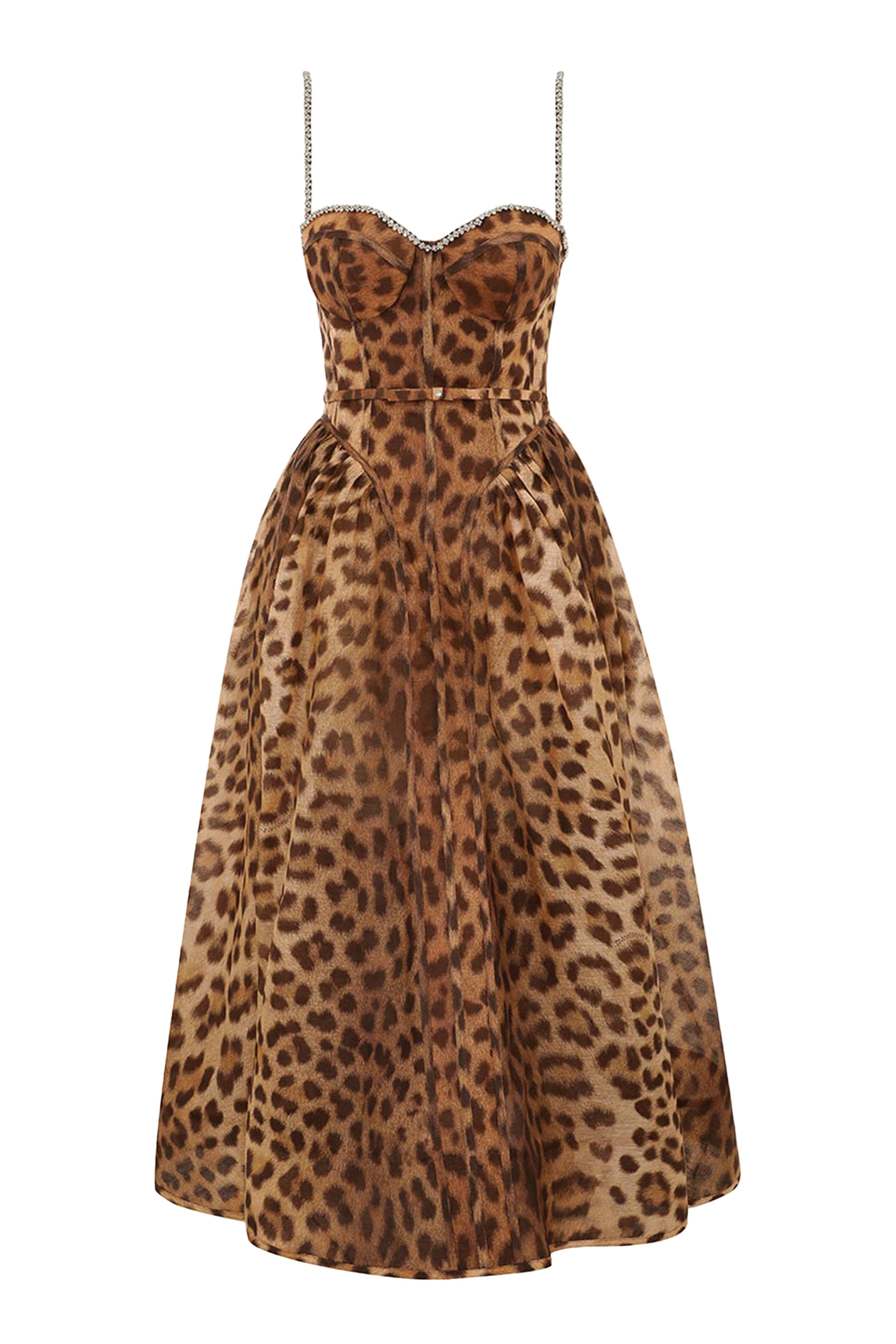 فستان كراش متوسط الطول مقسم بألوان