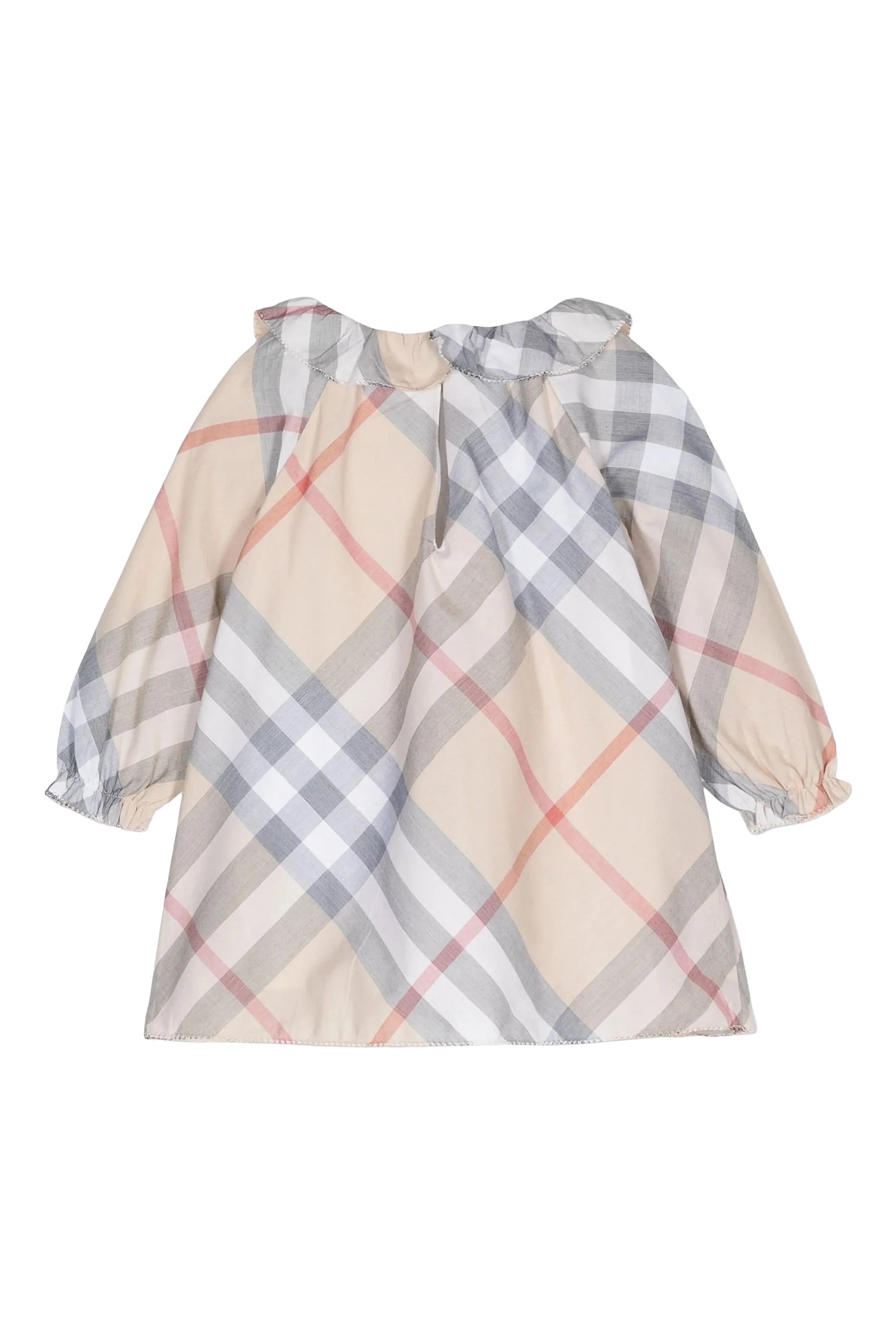 طقم فستان بنقشة مربعات للأطفال