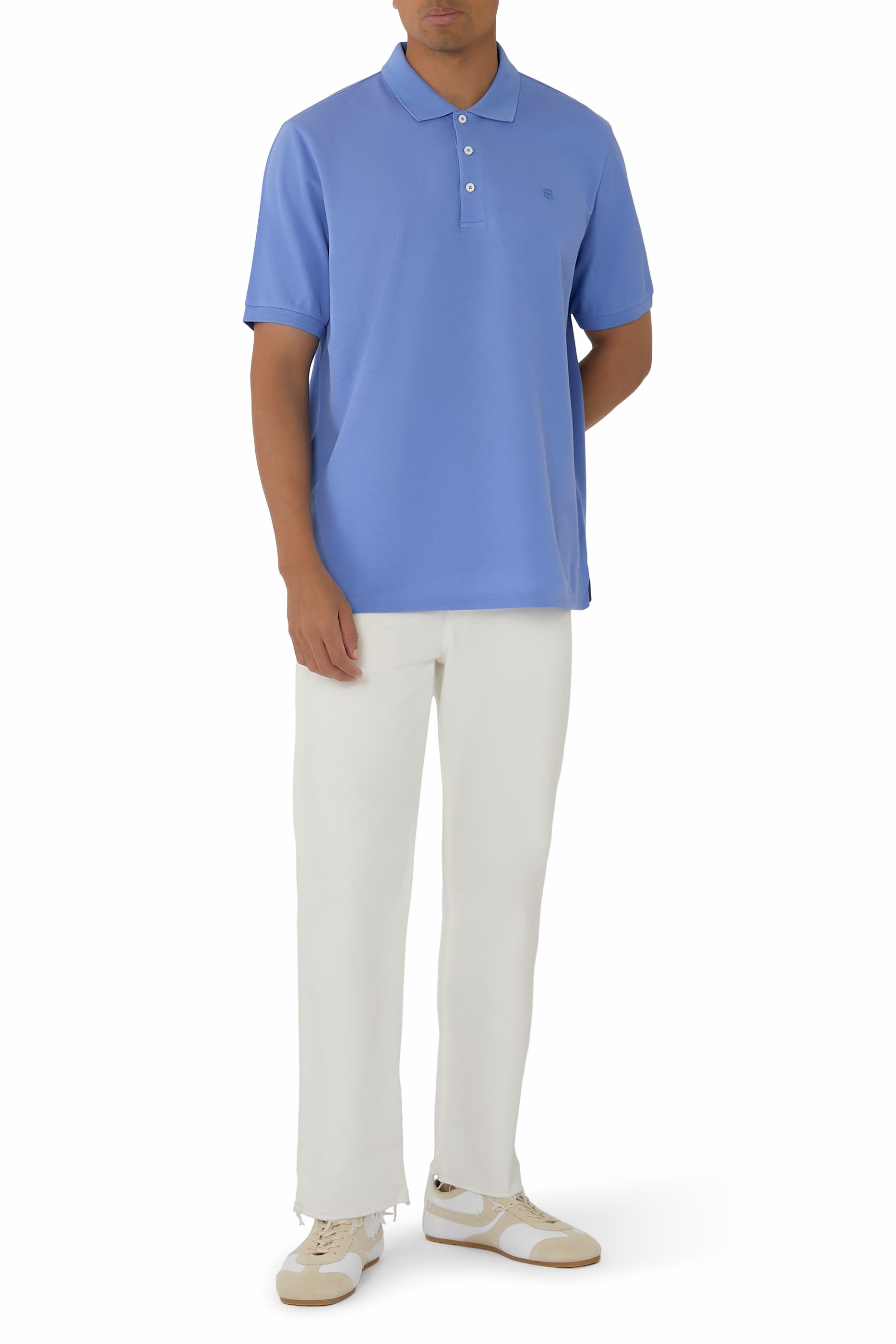 قميص بولو بقصة ضيقة قطن بيكيه