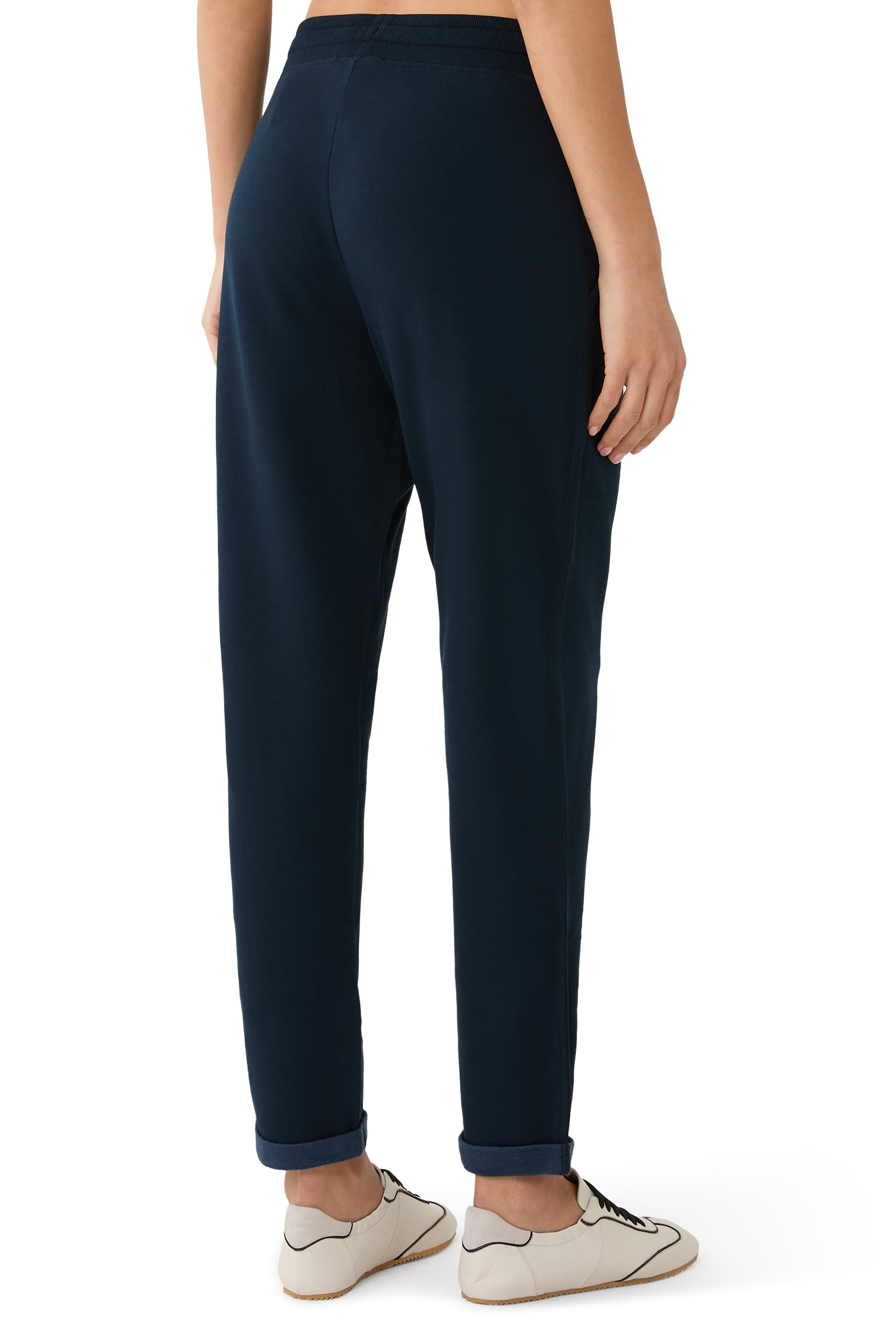 بنطال رياضي بأساور مطوية وطبقة داخلية صوف