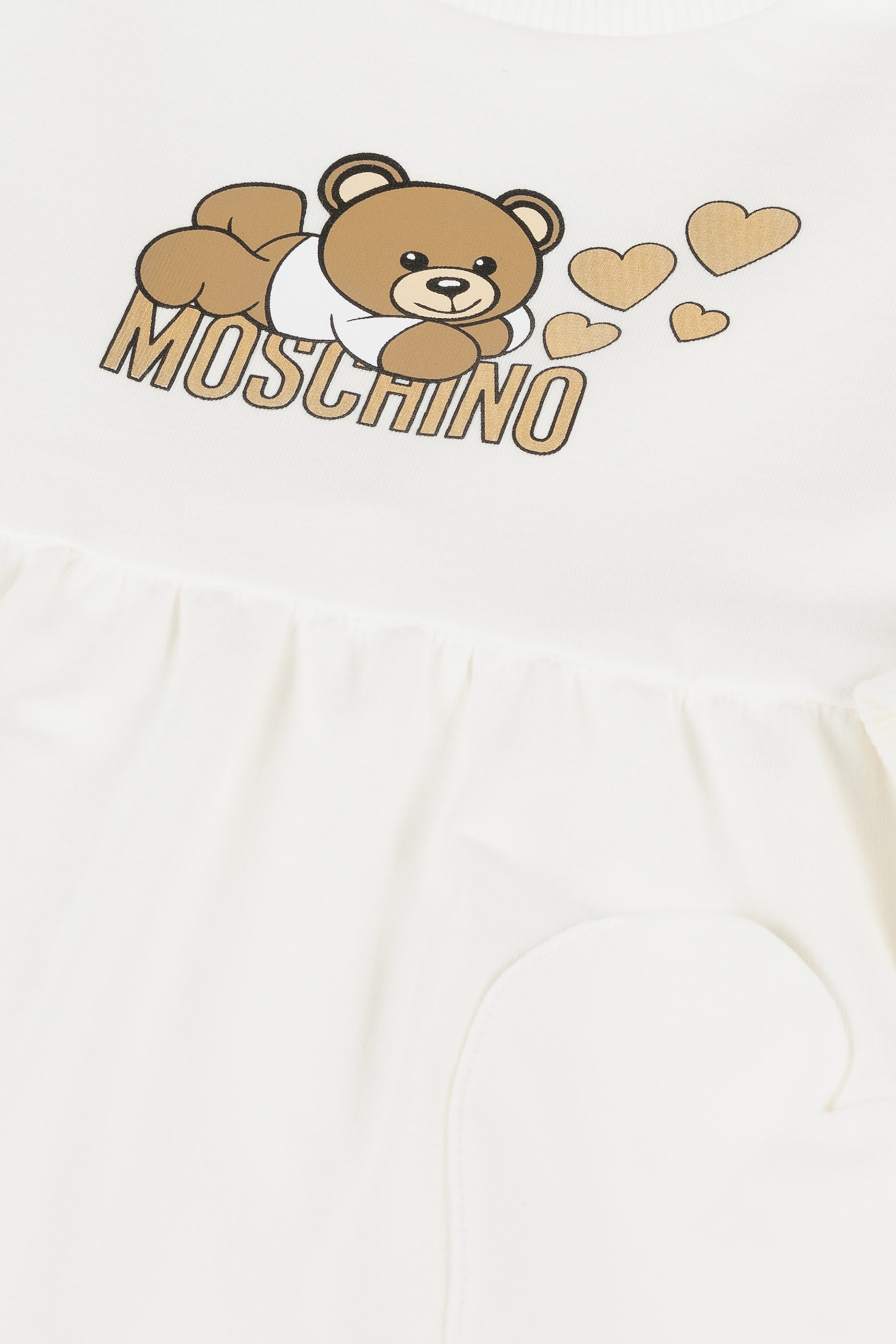 فستان بطبعة قلوب الدب تيدي للأطفال