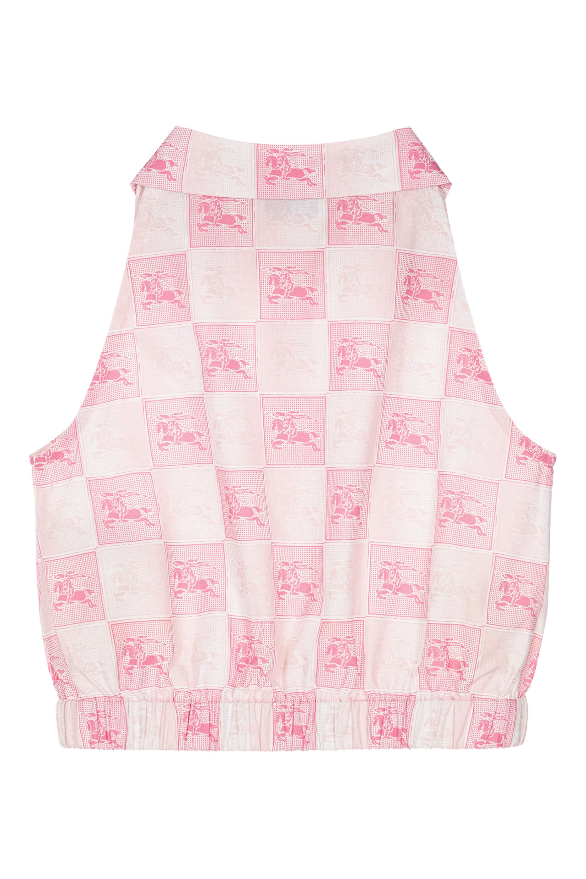 قميص بنقشات مربعات وفارس قطن للأطفال