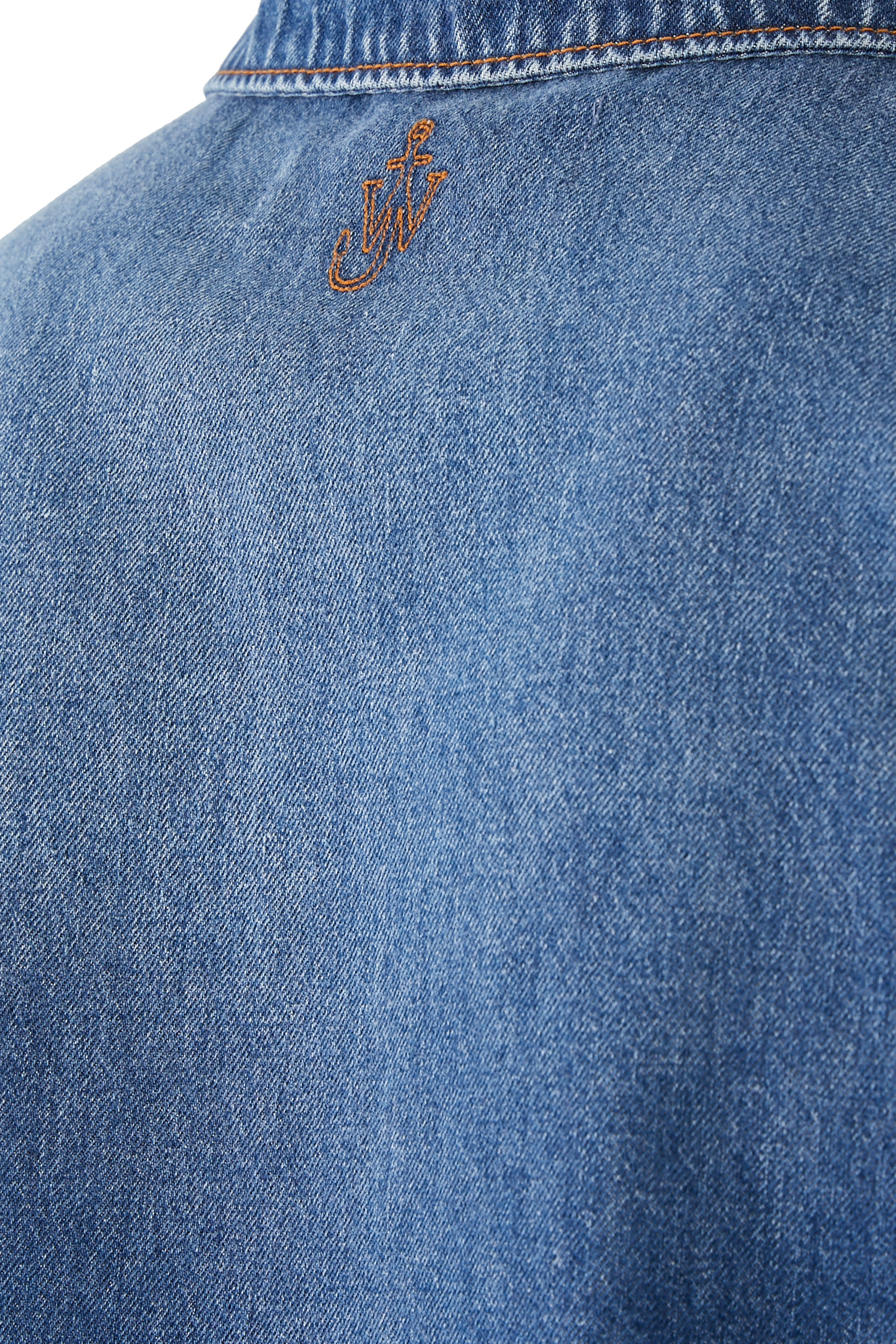 قميص بولو دنيم بأكمام قصيرة