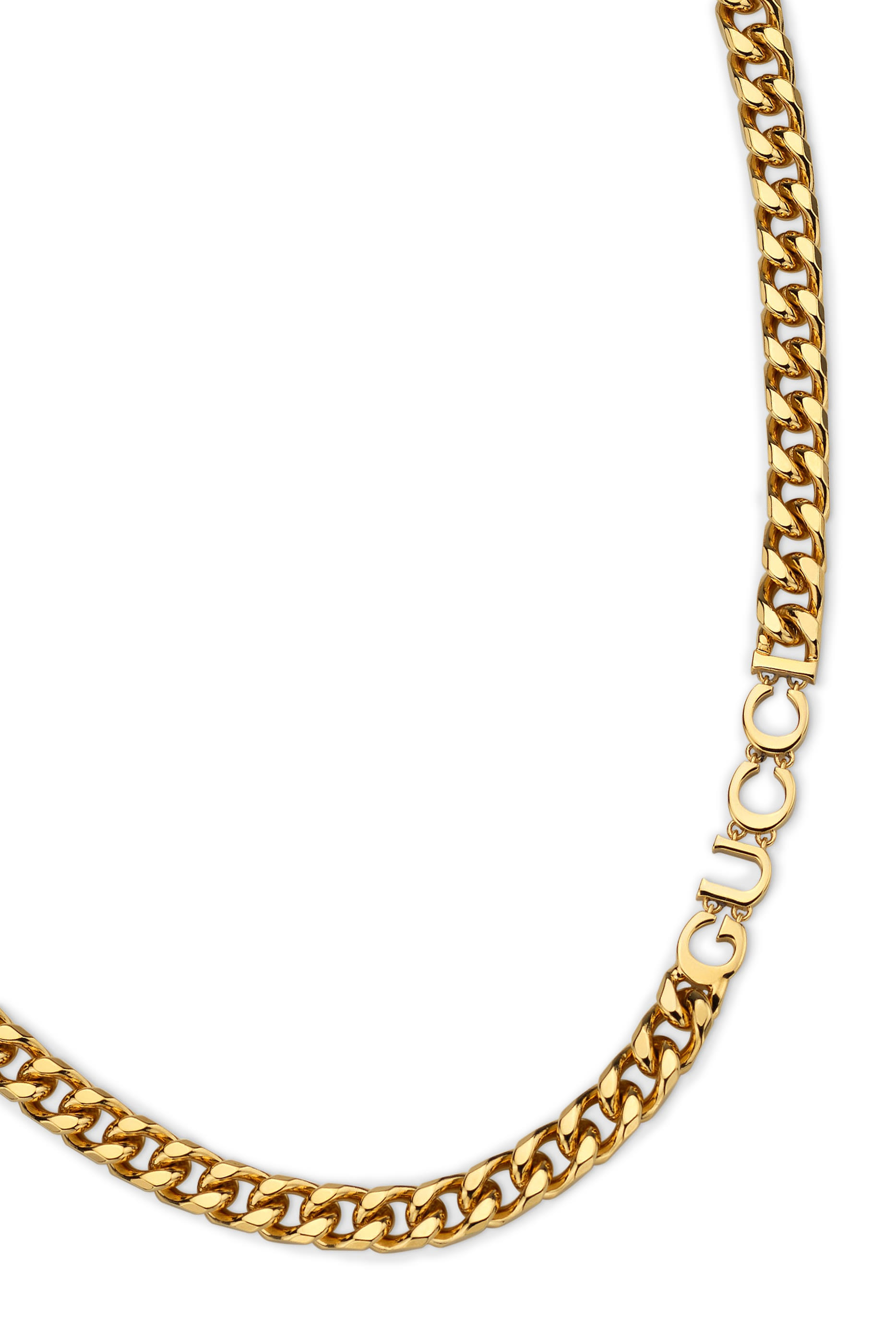 قلادة بتصميم سلسلة بحلية شعار الماركة