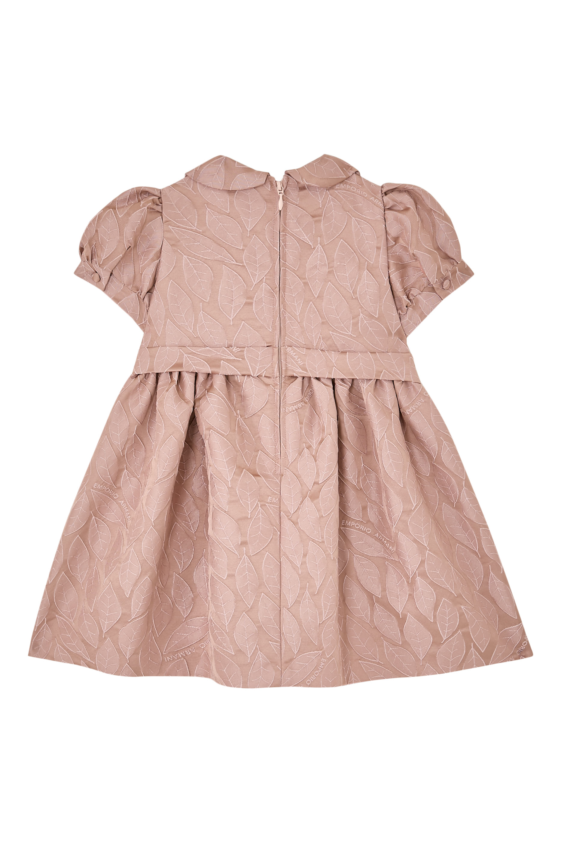 Kids Leaf Design Jacquard Dress