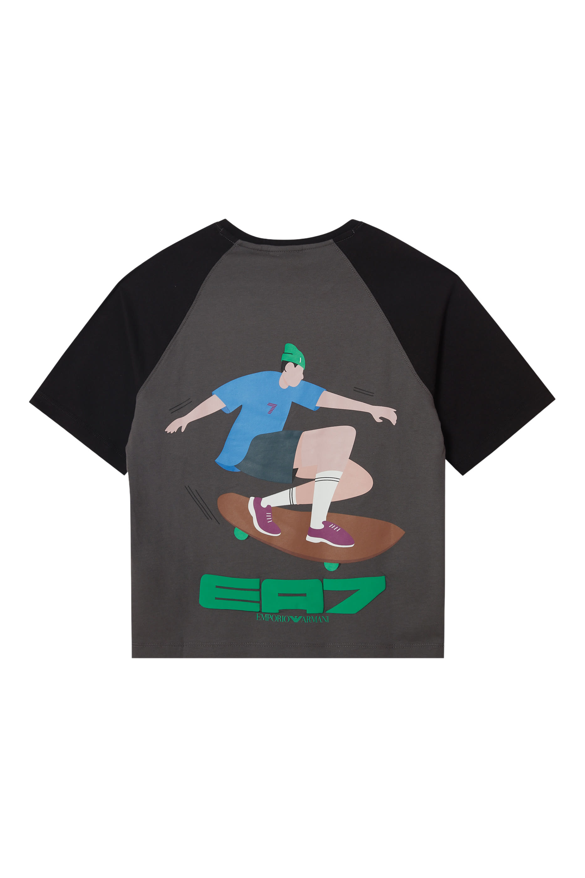 تيشيرت بنقشة غرافيكية قطن للأطفال