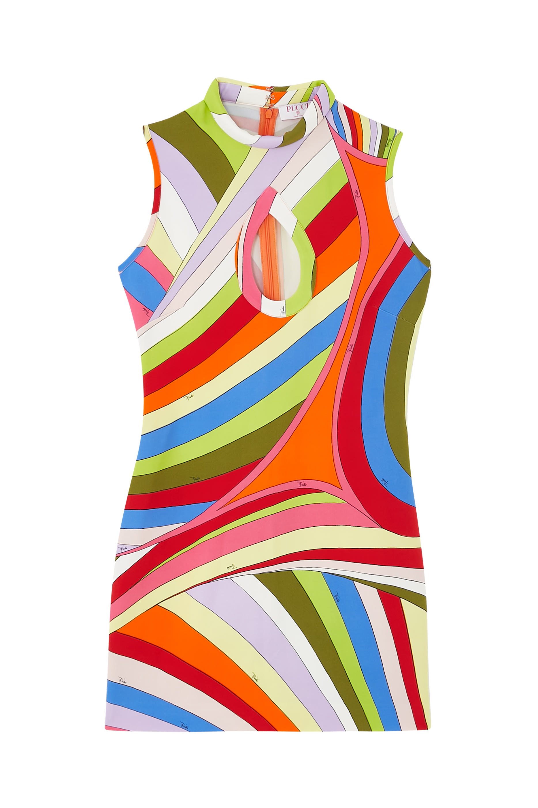 فستان قصير بنقشة ايريد