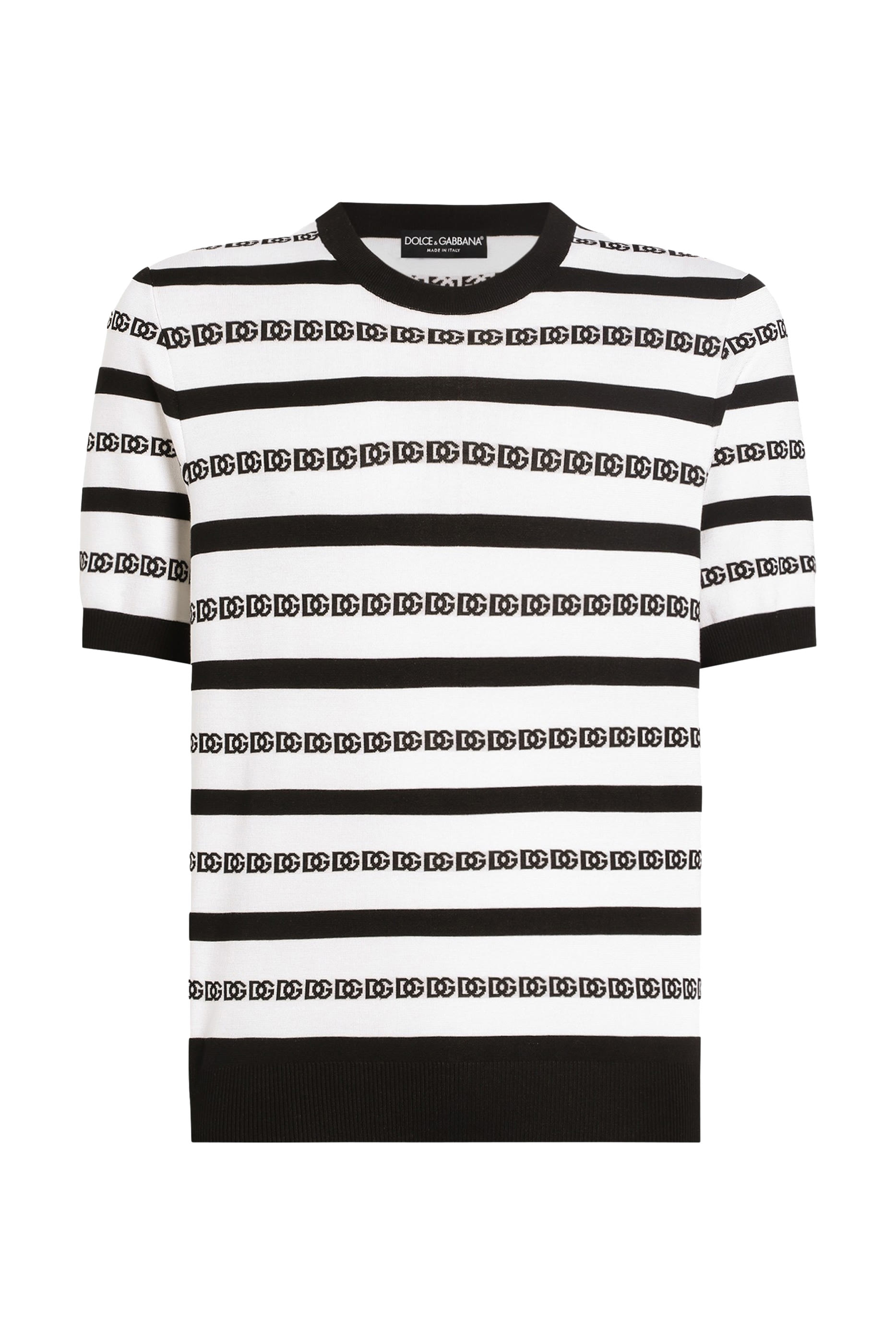 بلوفر بطبعة شعار الماركة بالكامل حرير