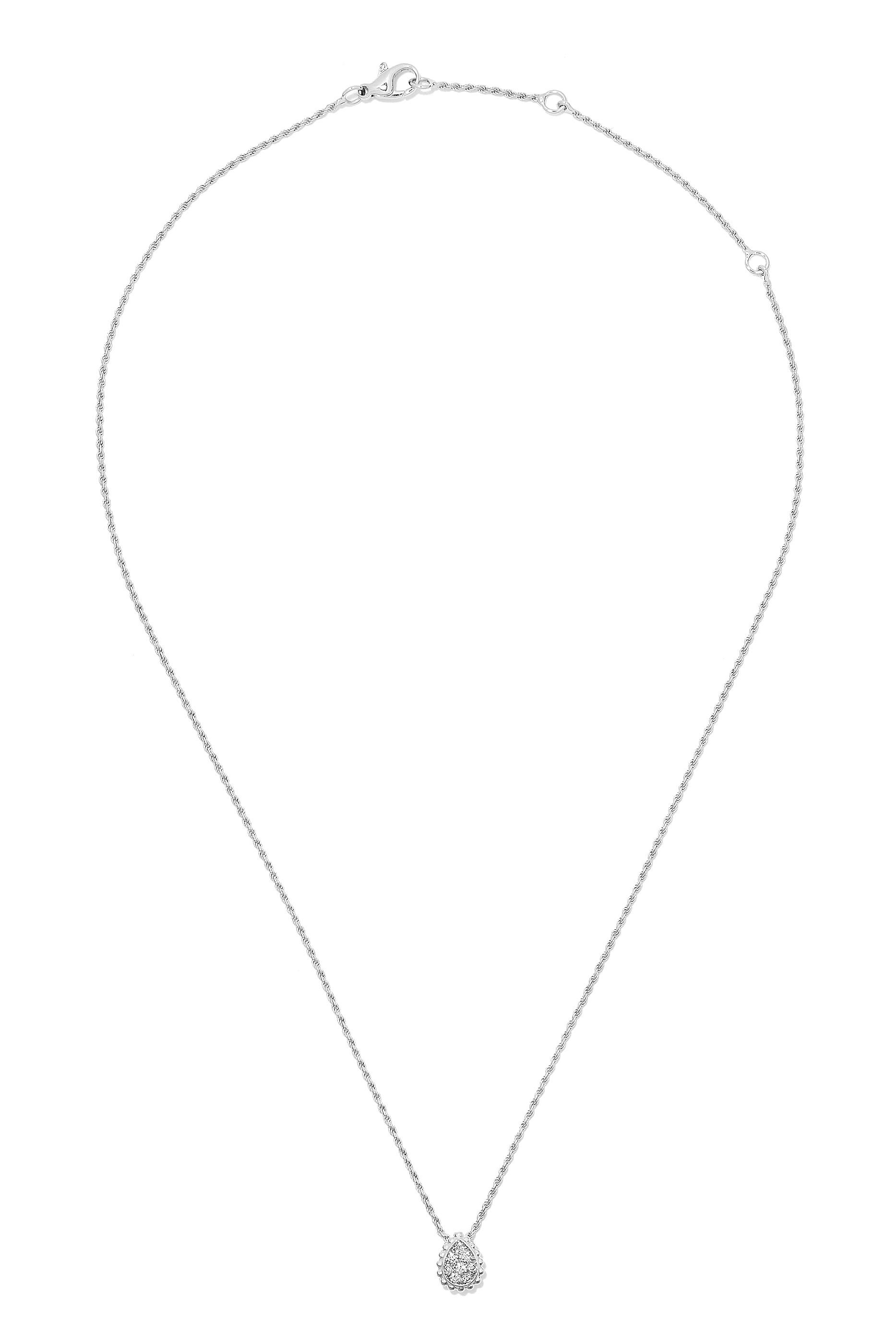 قلادة سيربنت بوهيم بدلاية مرصعة بالماس بافيه مقاس XS