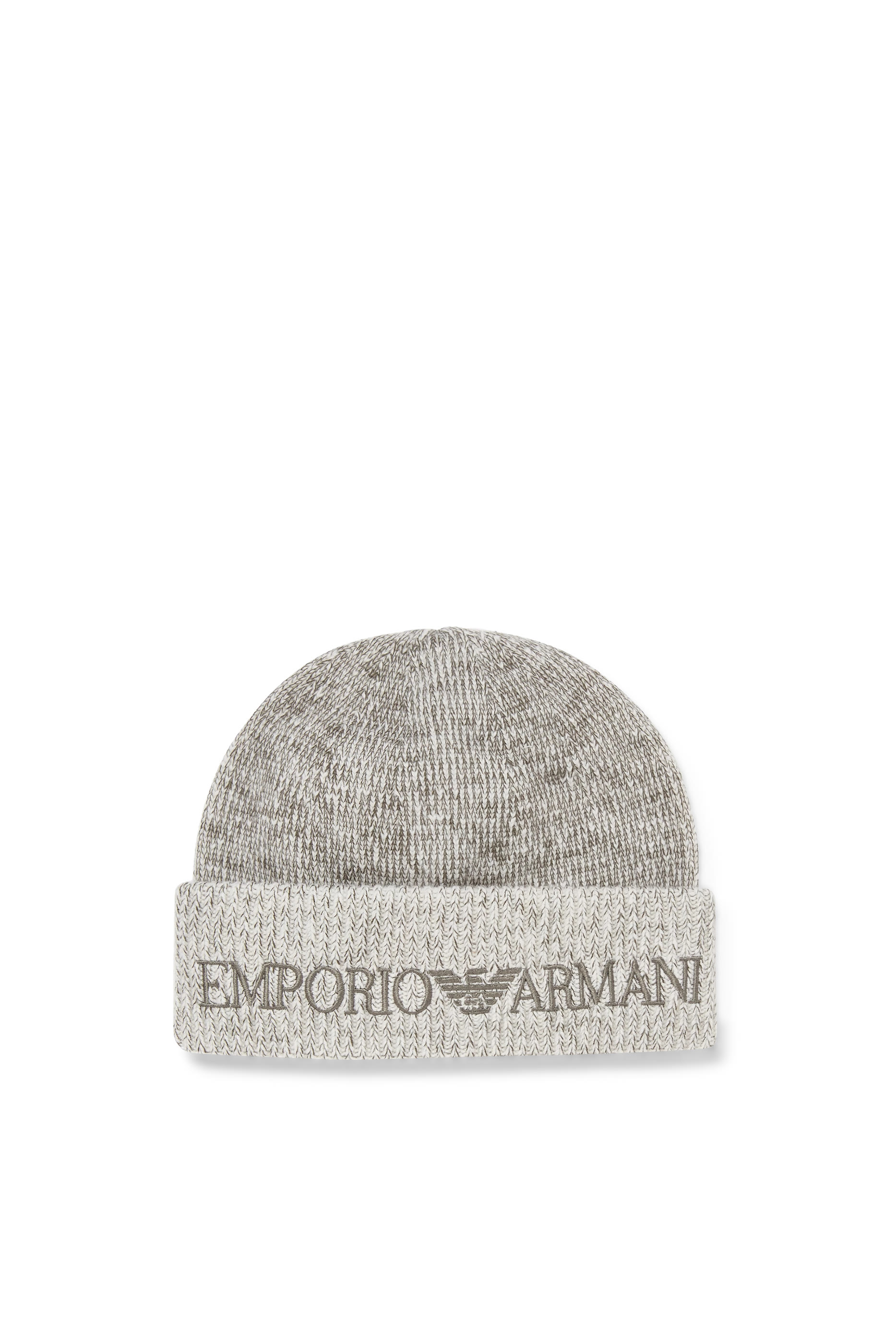 قبعة بيني بتطريز شعار الماركة