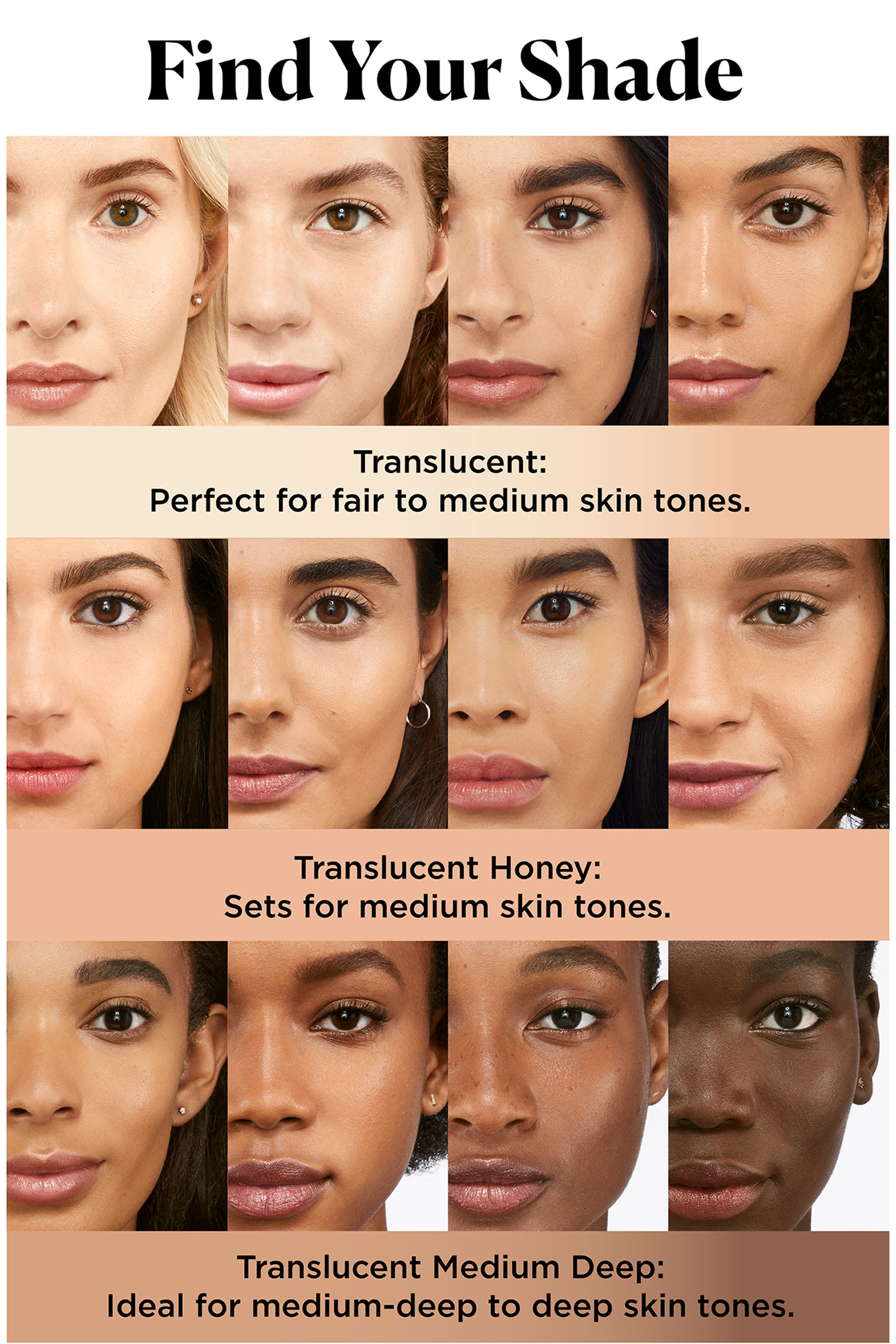 بودرة سائبة شفافة لتثبيت المكياج