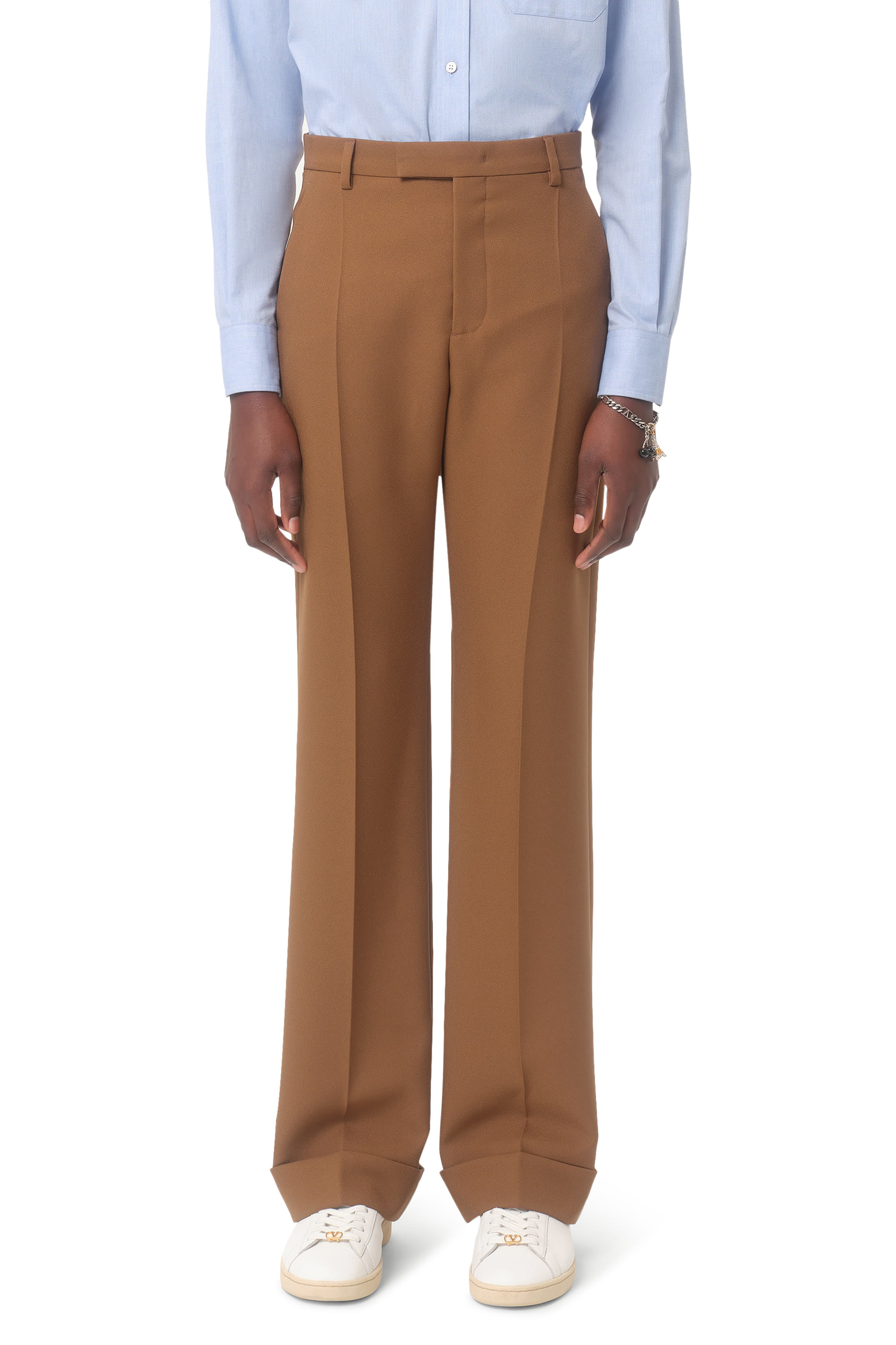 Nylon Gabardine Cuffed Trousers