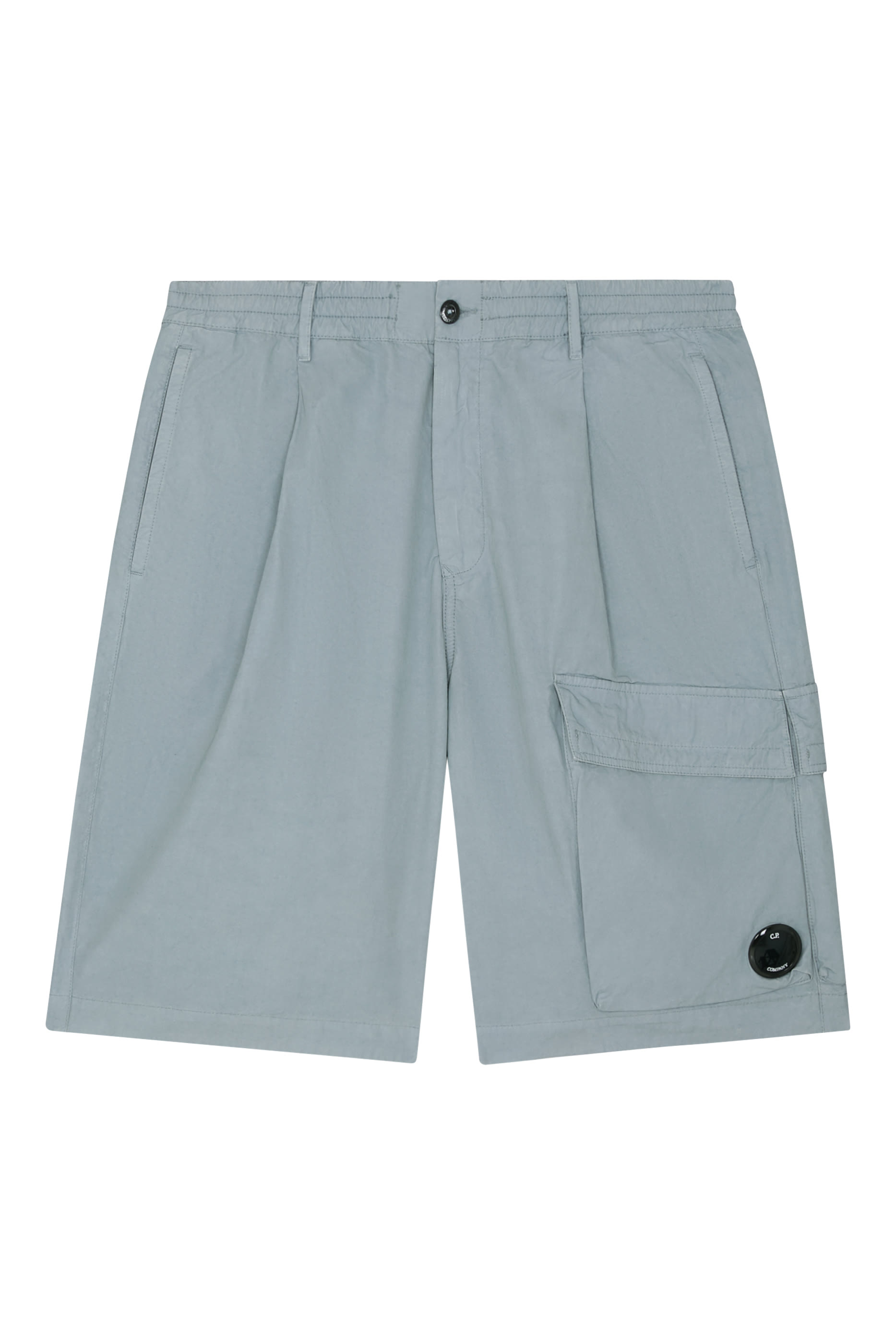 شورت مايكرو-ريبس بقصّة مربعة بحلية العدسة