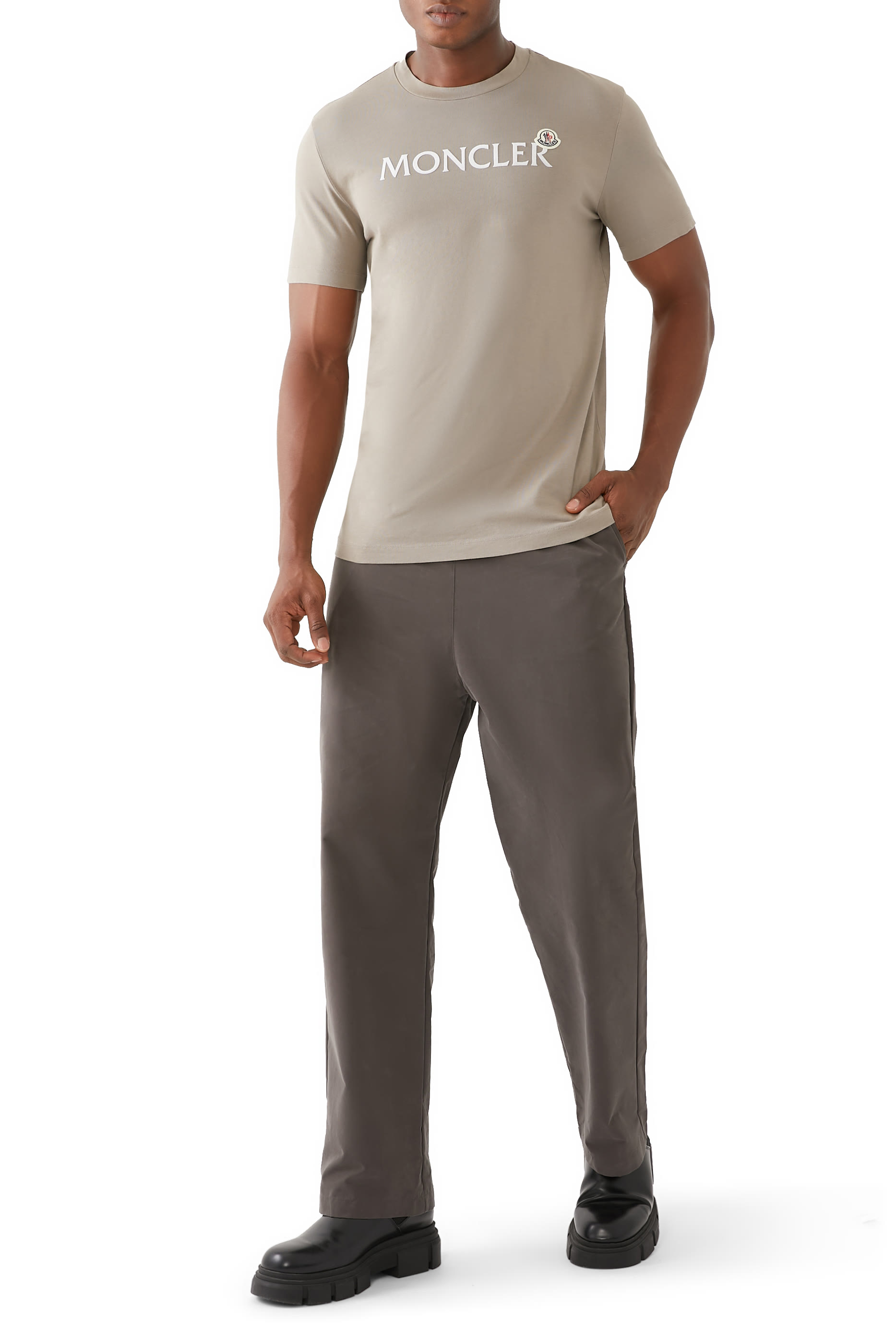 تيشيرت قطن بشارة بشعار الماركة