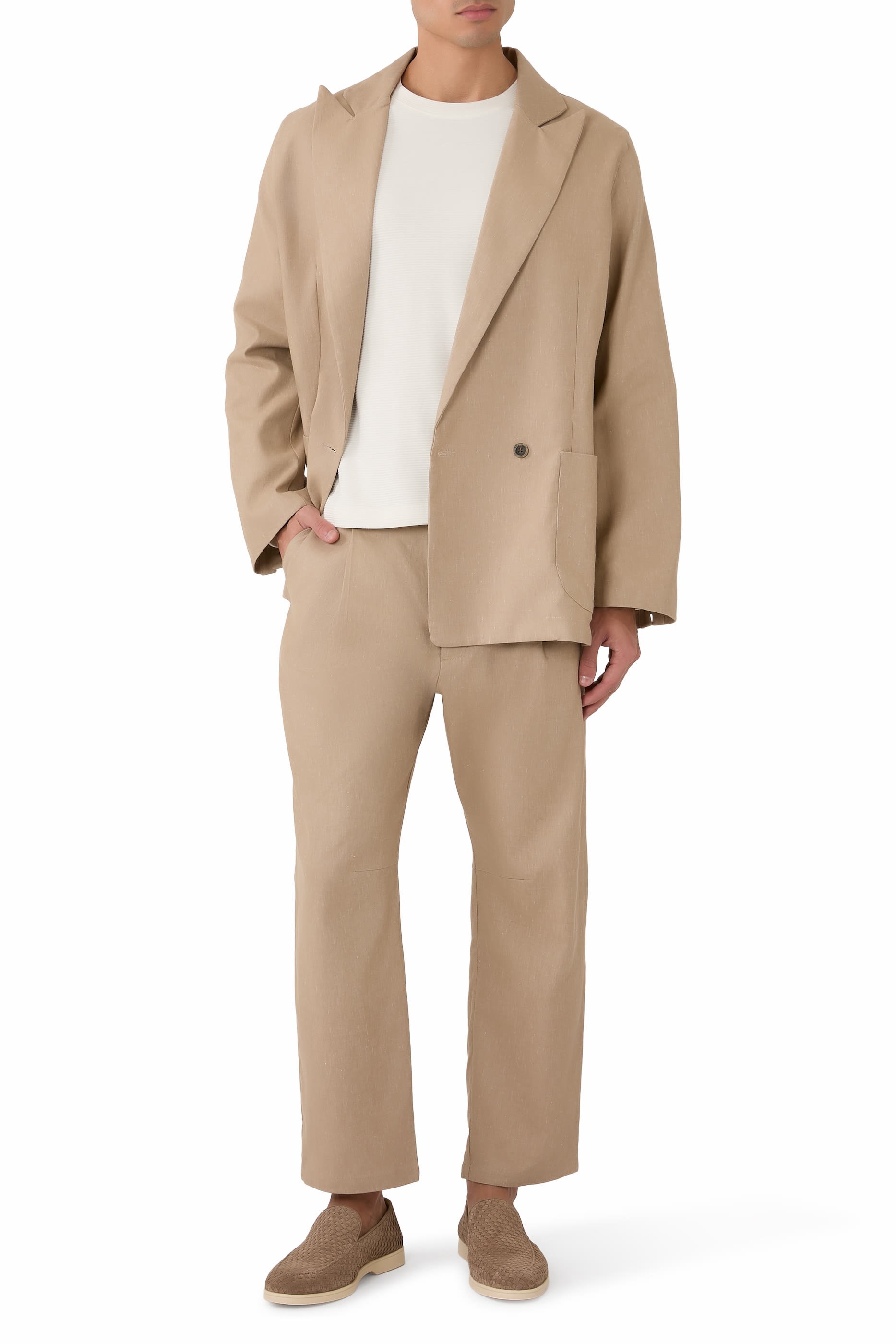 تيشيرت ديلوري بأكمام طويلة نسيج جاكار