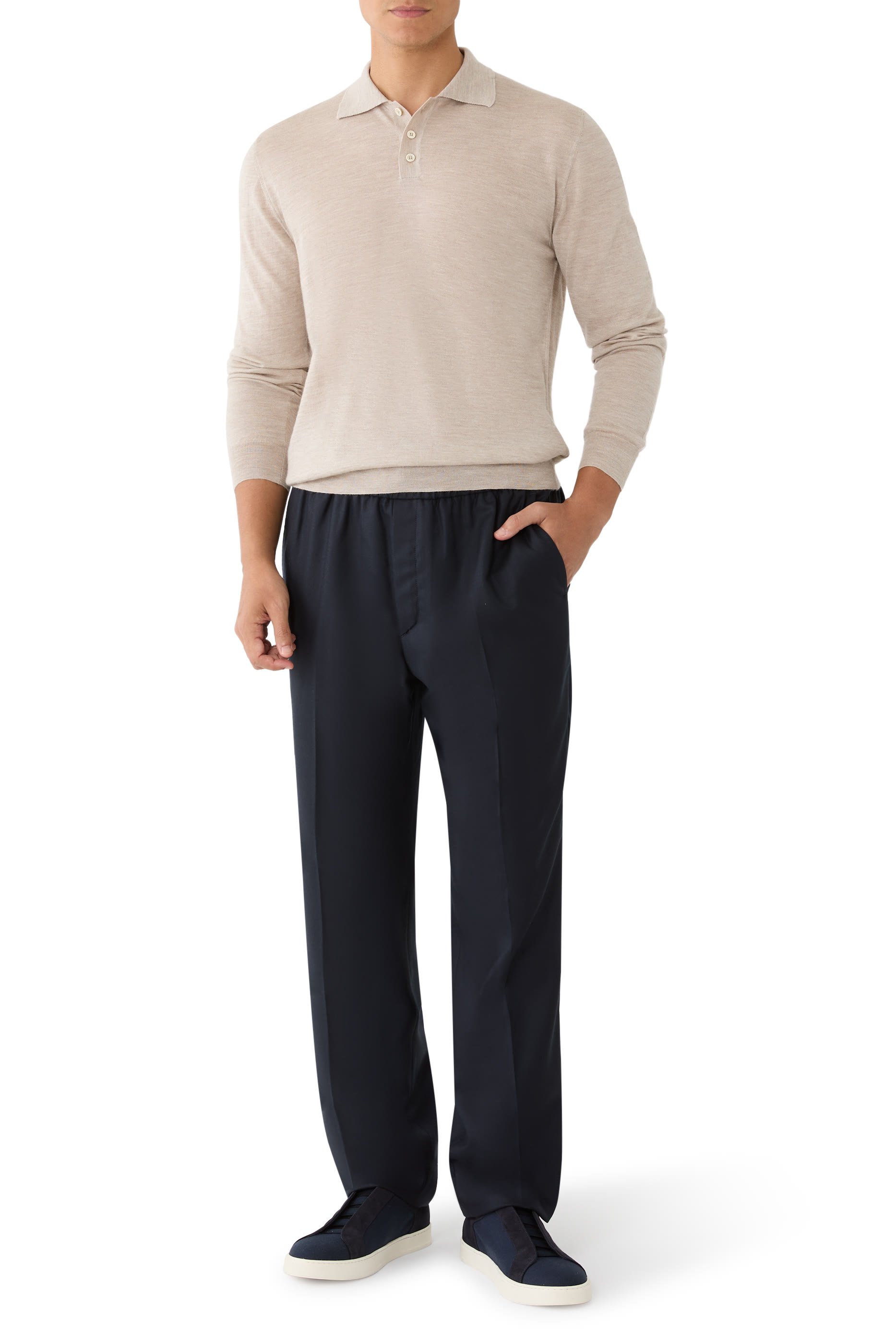 قميص بولو زانون منسوج