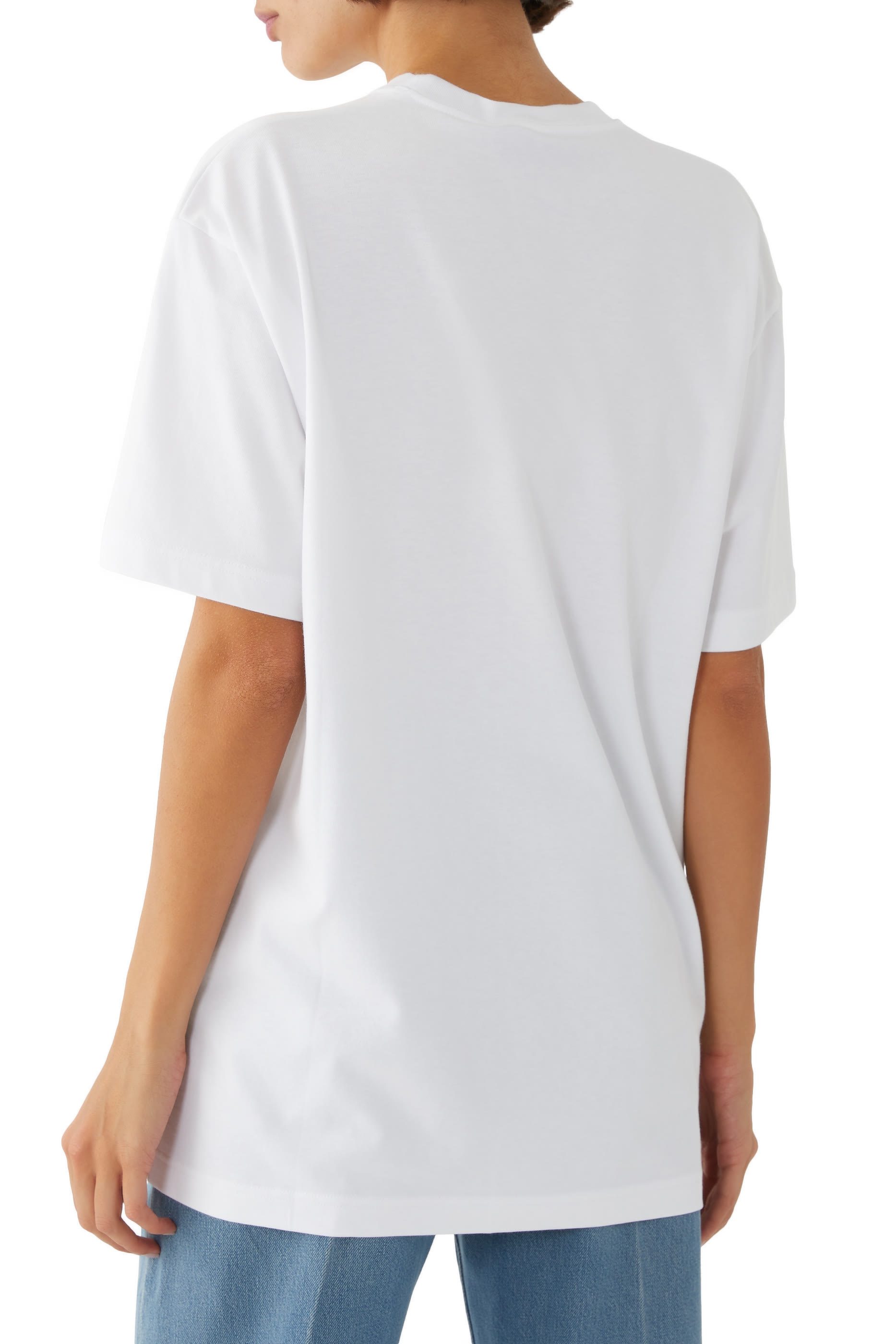 تيشيرت بطبعة شعار الماركة قطن جيرسيه