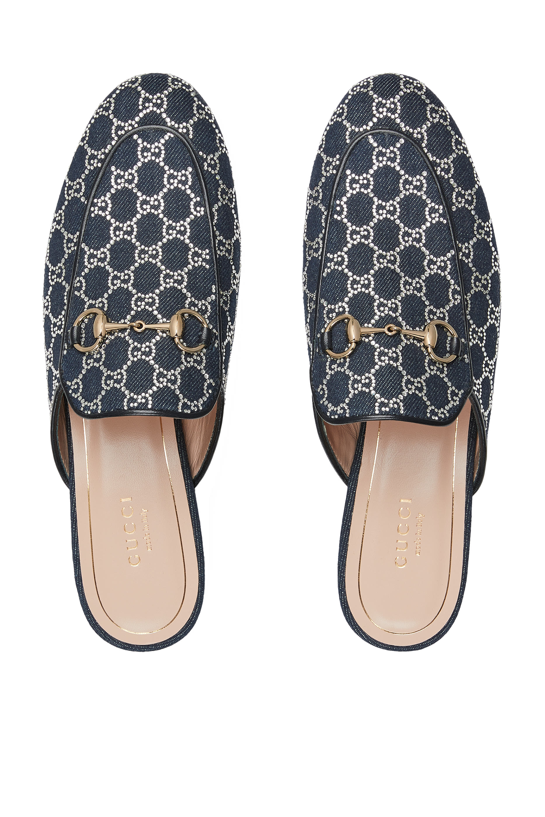 GG Crystal Princetown Slippers